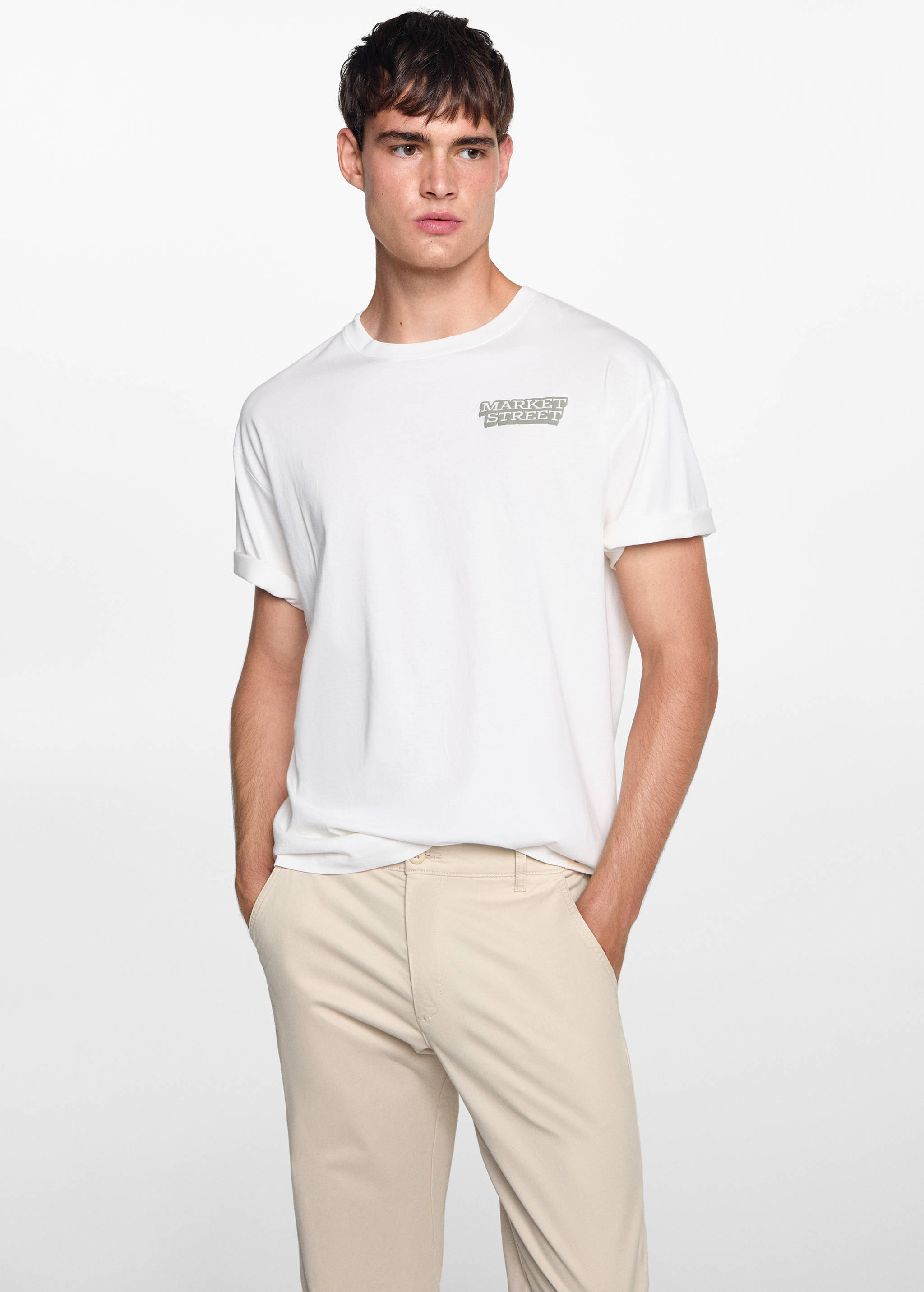 Pantalón chino algodón - Plano medio