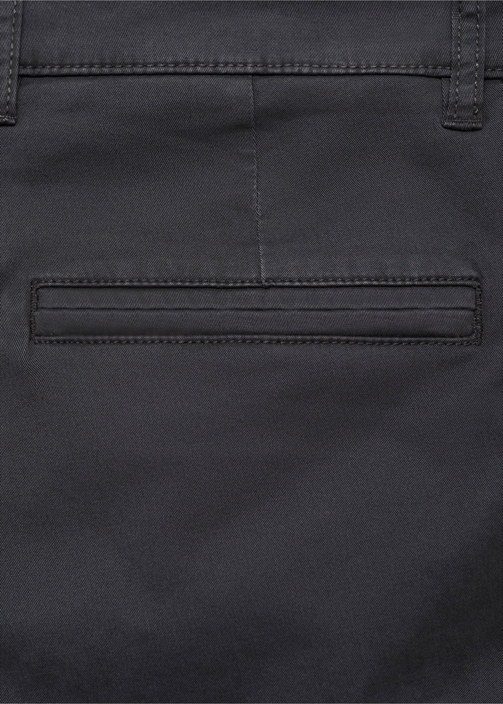 Cotton chinos - Details of the article 0, Charcoal. Ref: 77011511-00.