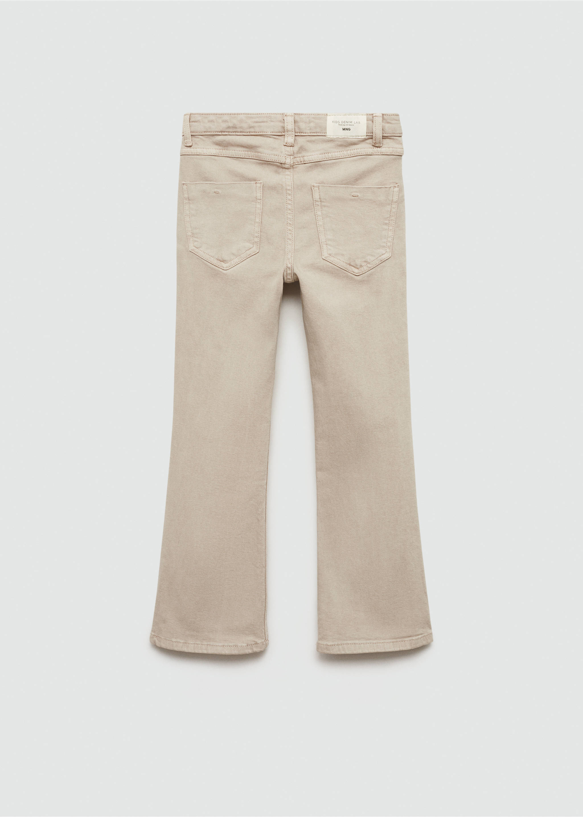 Jeans flare bolsillos - Reverso del artículo, Arena. Ref: 77012541-00.