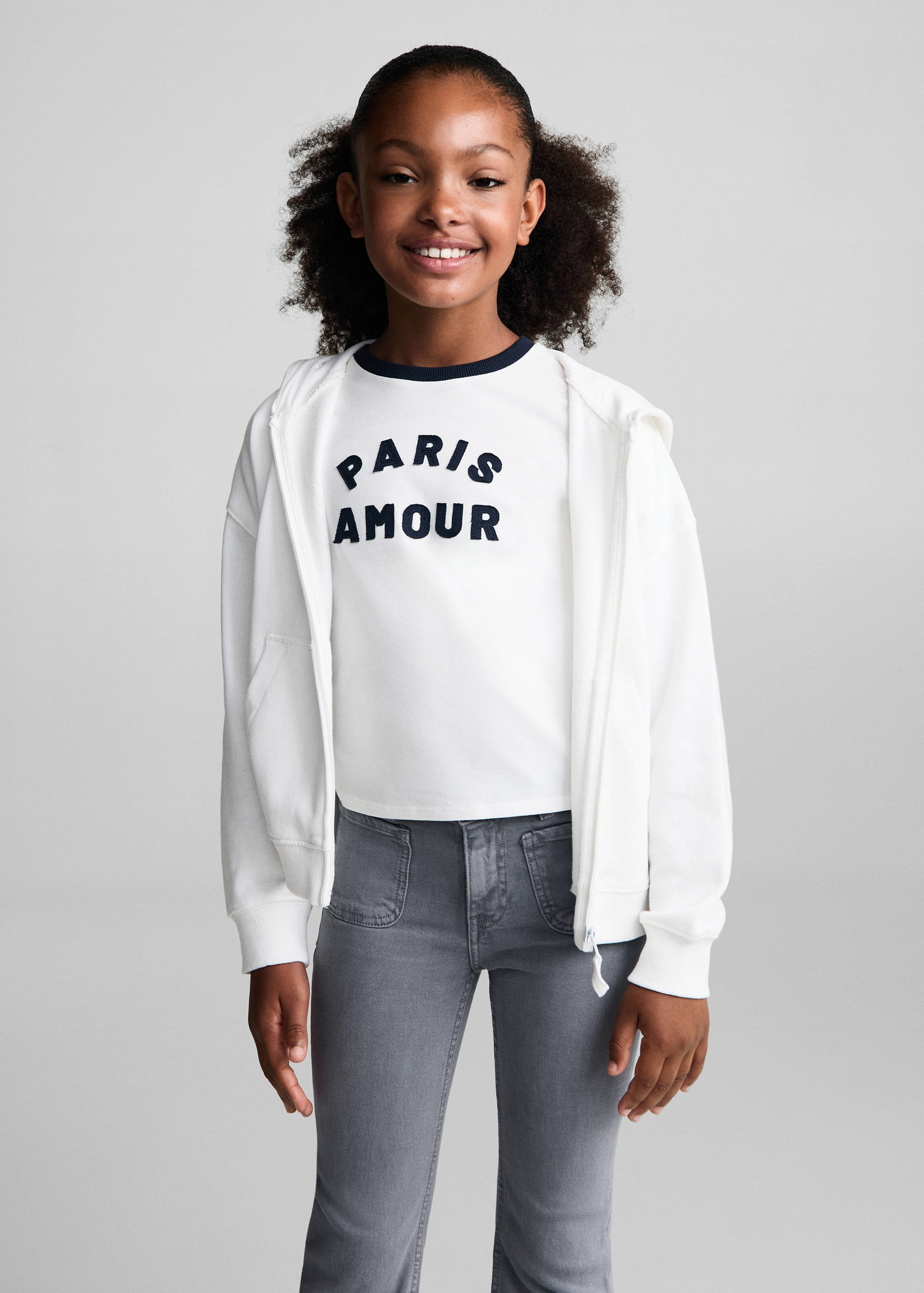 Flared jeans with pocket - Medium plane