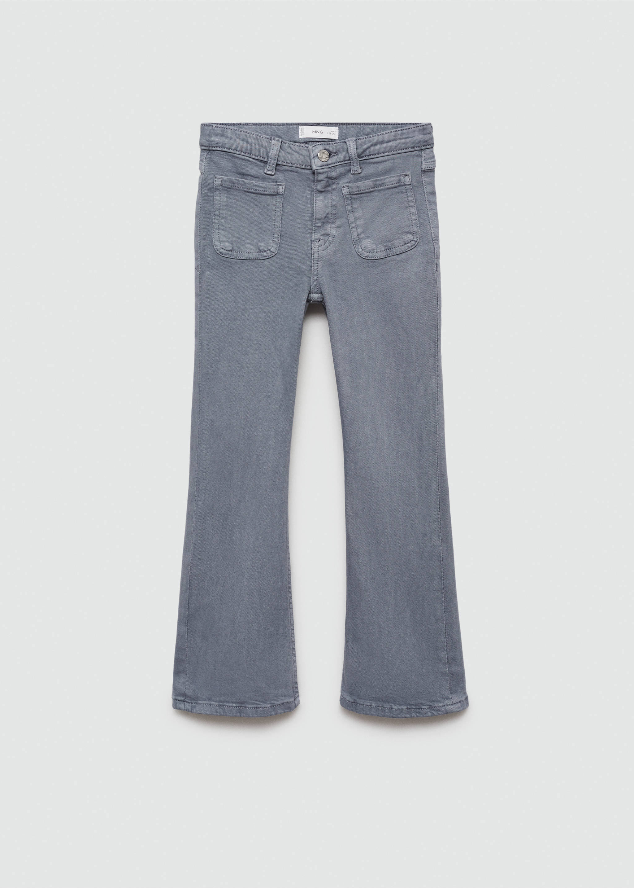 Flared jeans with pocket - Article without model, Blue. Ref: 77012541-00.