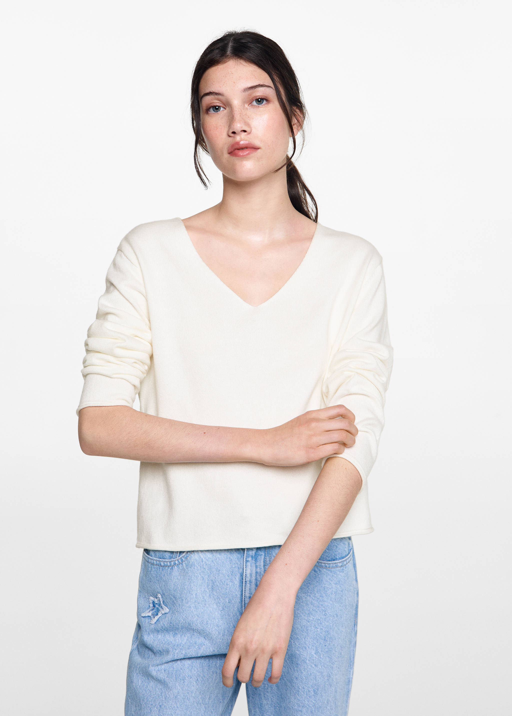 V-neck sweater - Medium plane