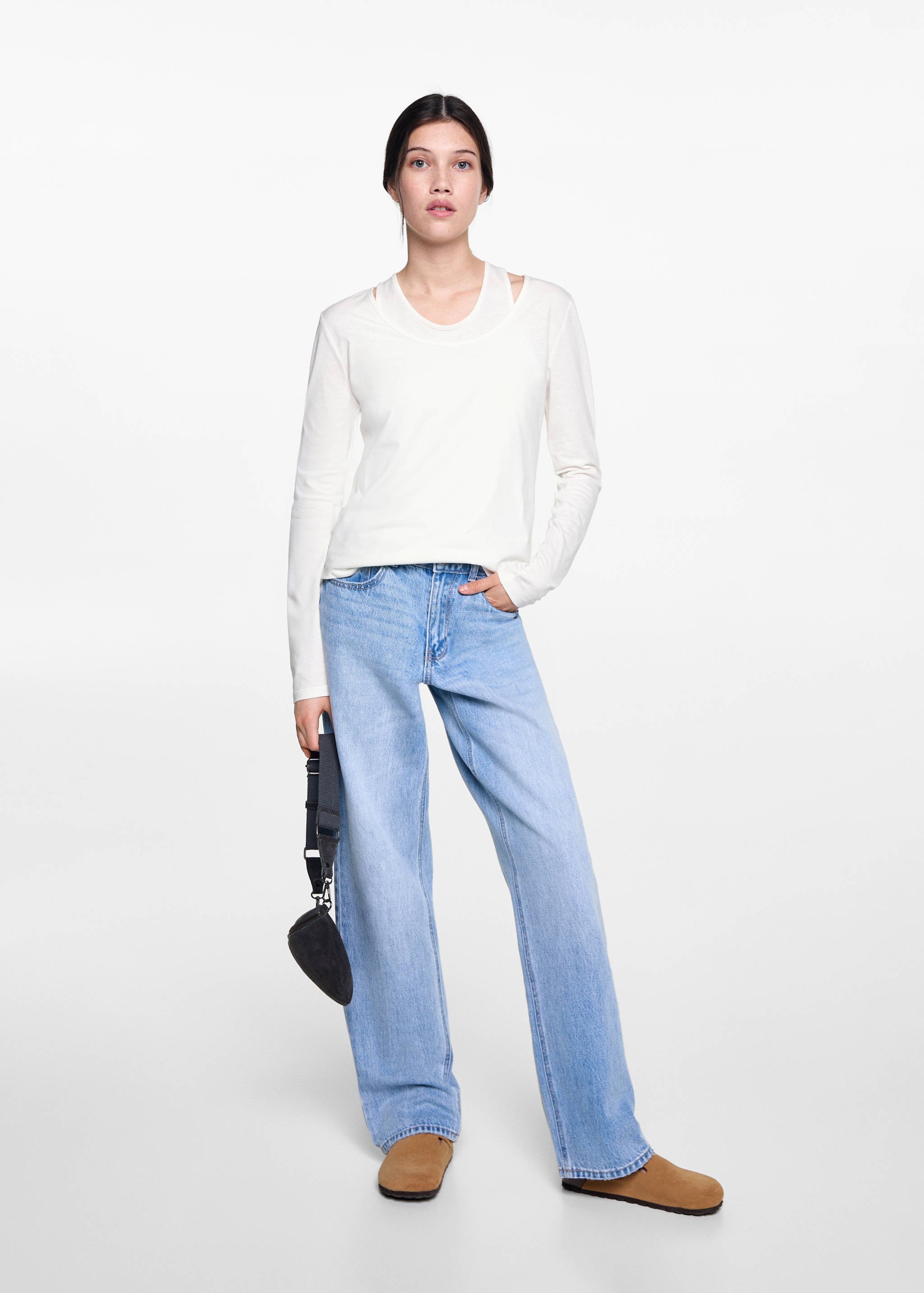 Doppeltes Baumwoll-T-Shirt - Allgemeine Ansicht