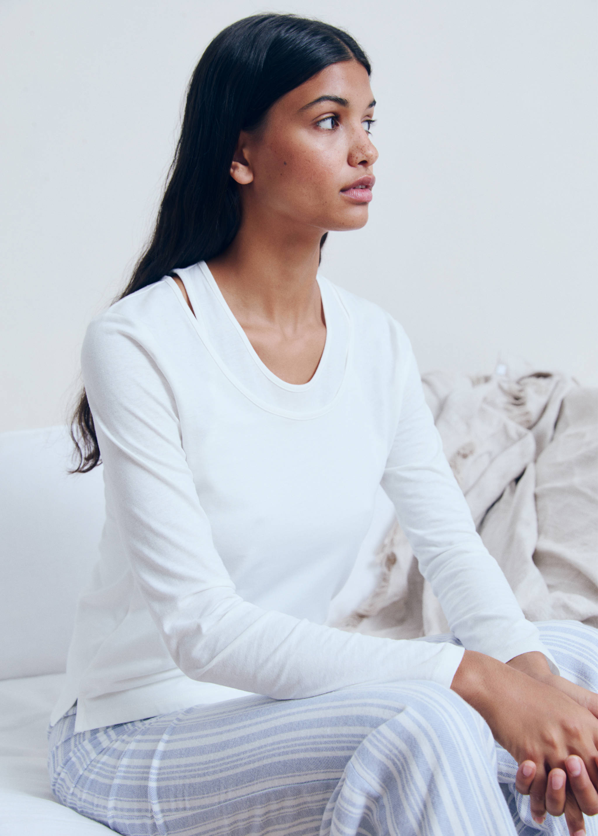 Doppeltes Baumwoll-T-Shirt - Detail des Artikels 6