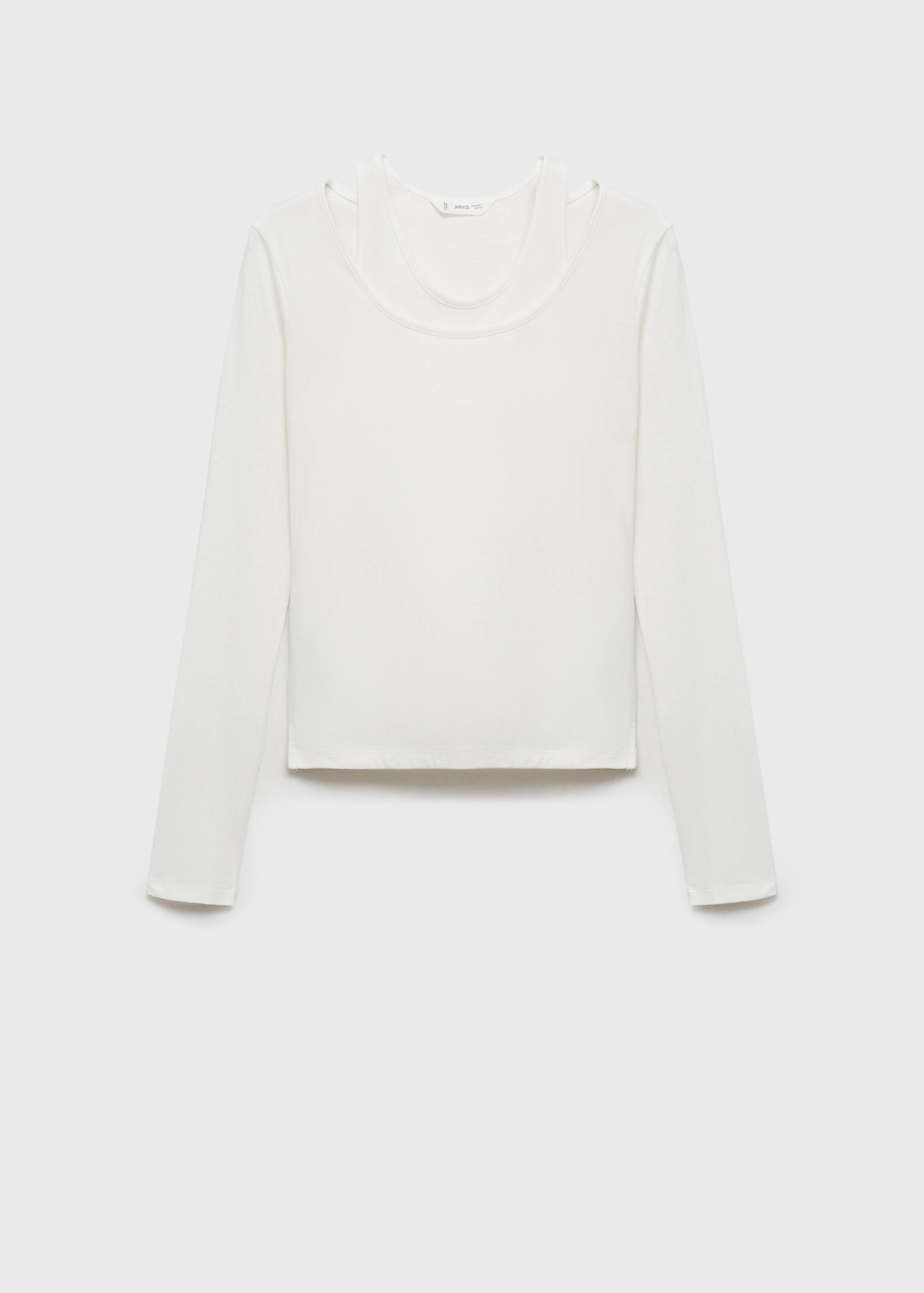 Doppeltes Baumwoll-T-Shirt - Artikel ohne Model