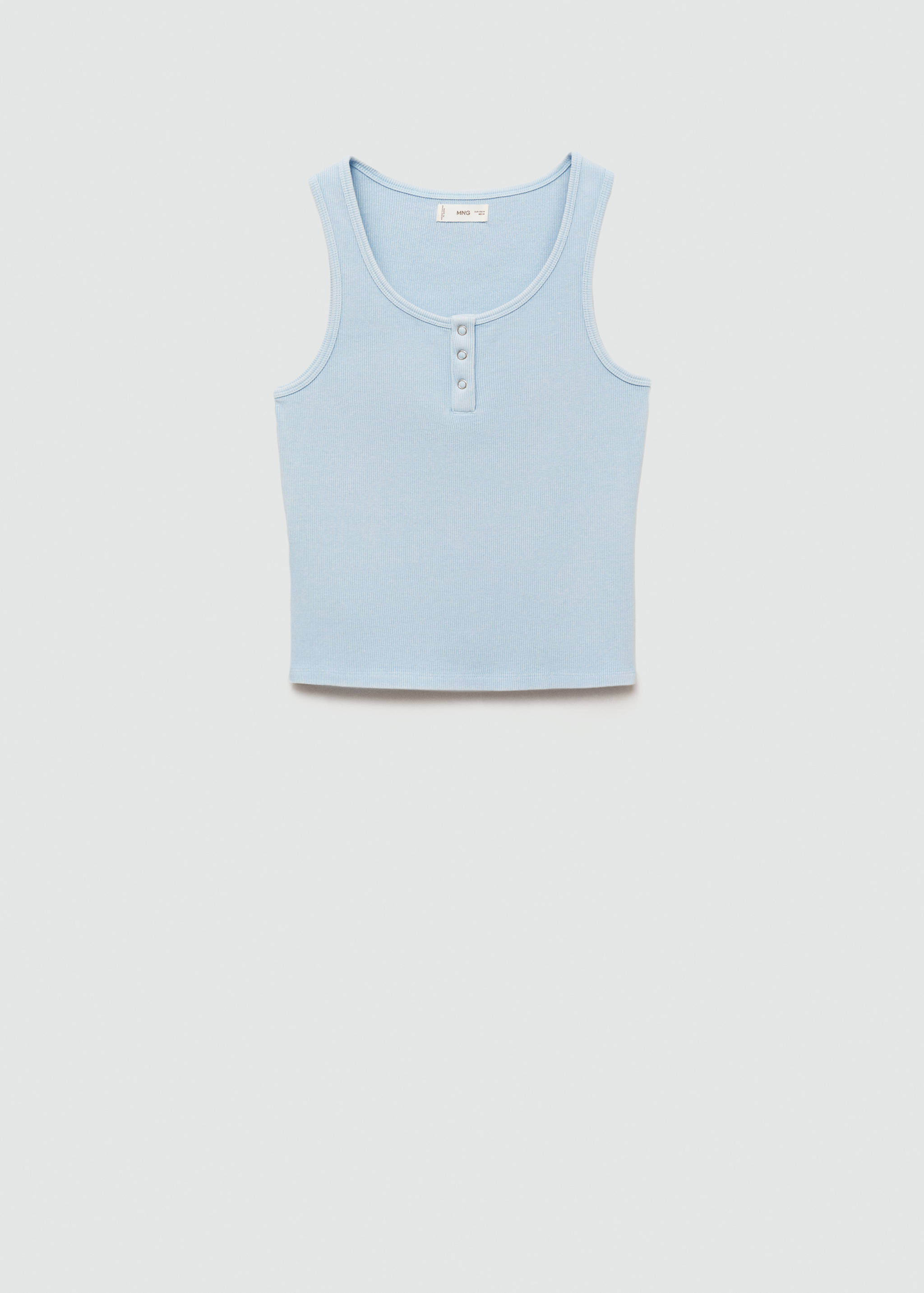 Geripptes Top aus Baumwoll-Mix - Artikel ohne Model