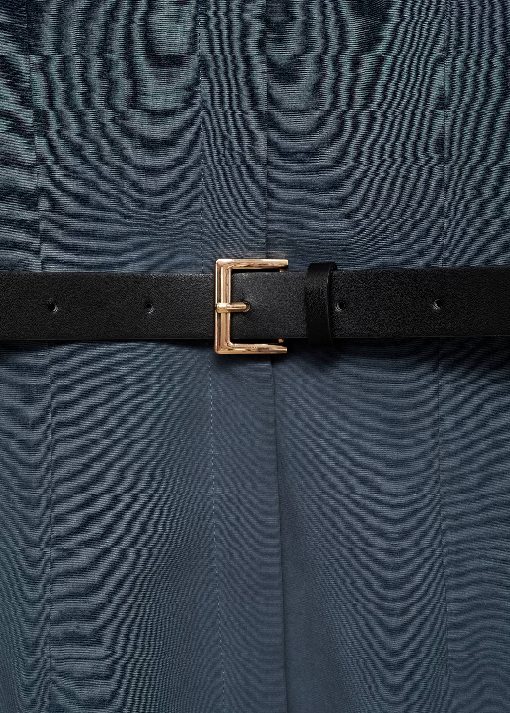 Lyocell dress with belt - Details of the article 0