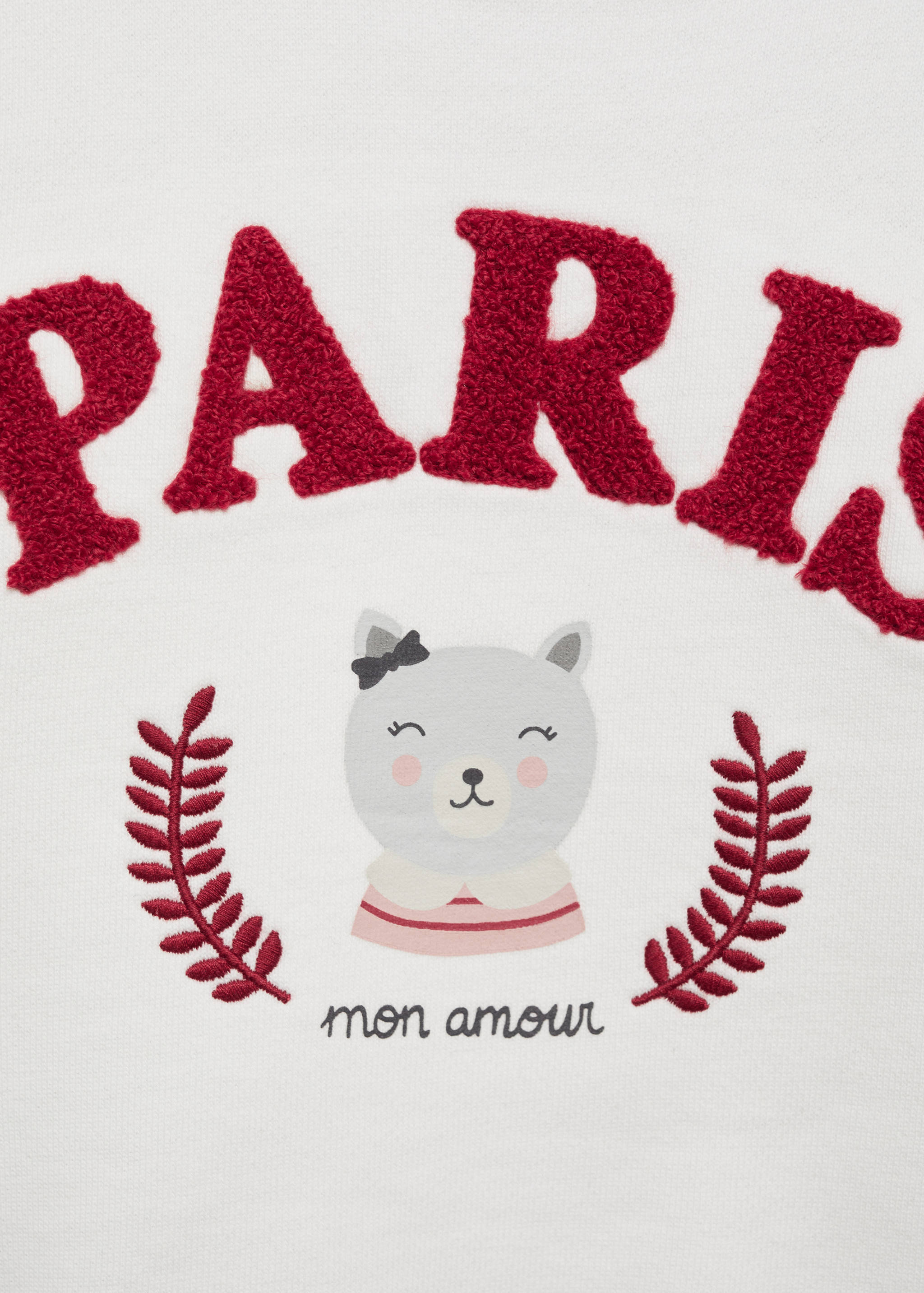 Sweat-shirt coton détails brodés - Détail de l'article 8