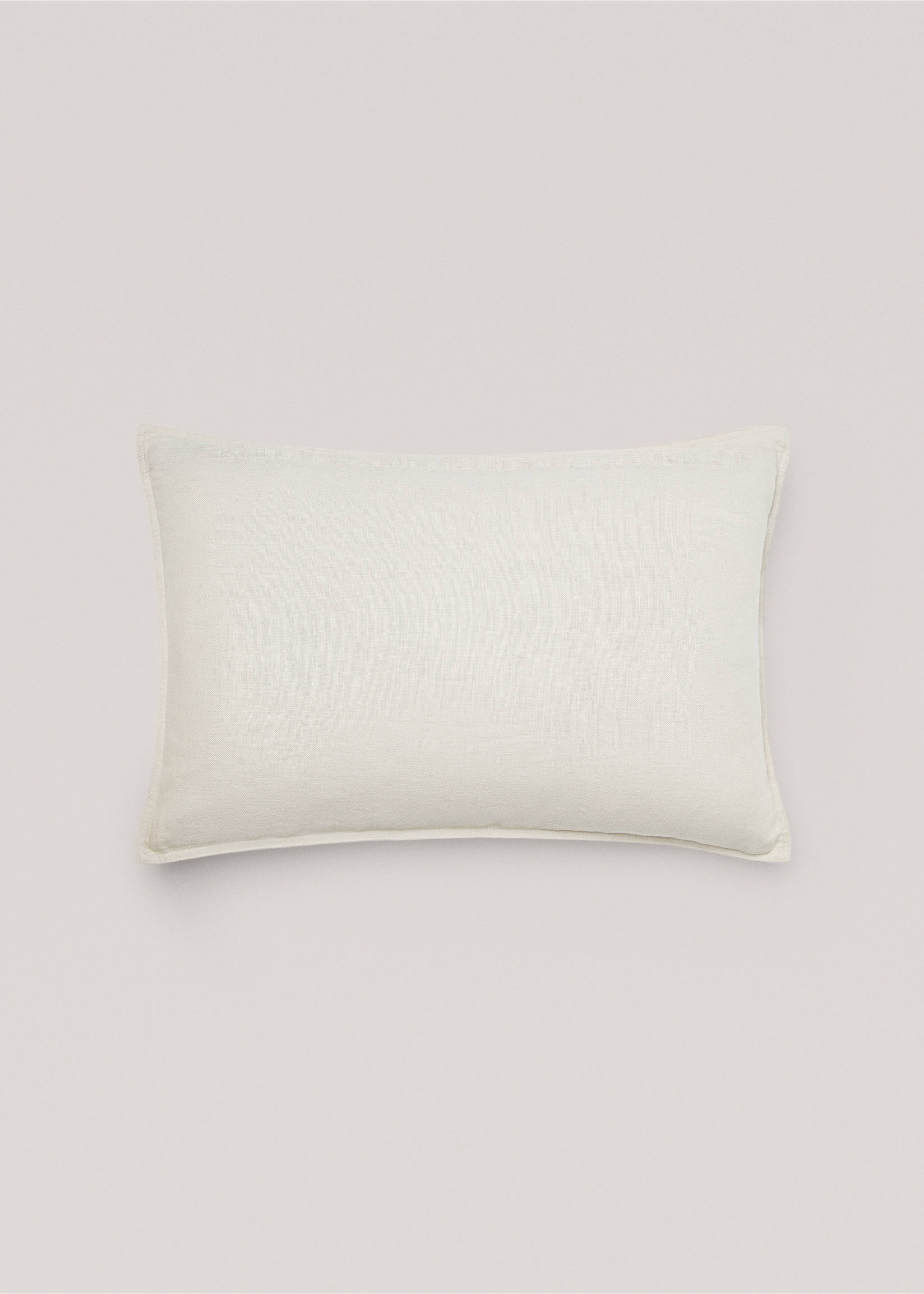 Housse de coussin 100 % lin bicolore 40x60 cm - Article sans modèle, Sable. Ref: 77013281-00.