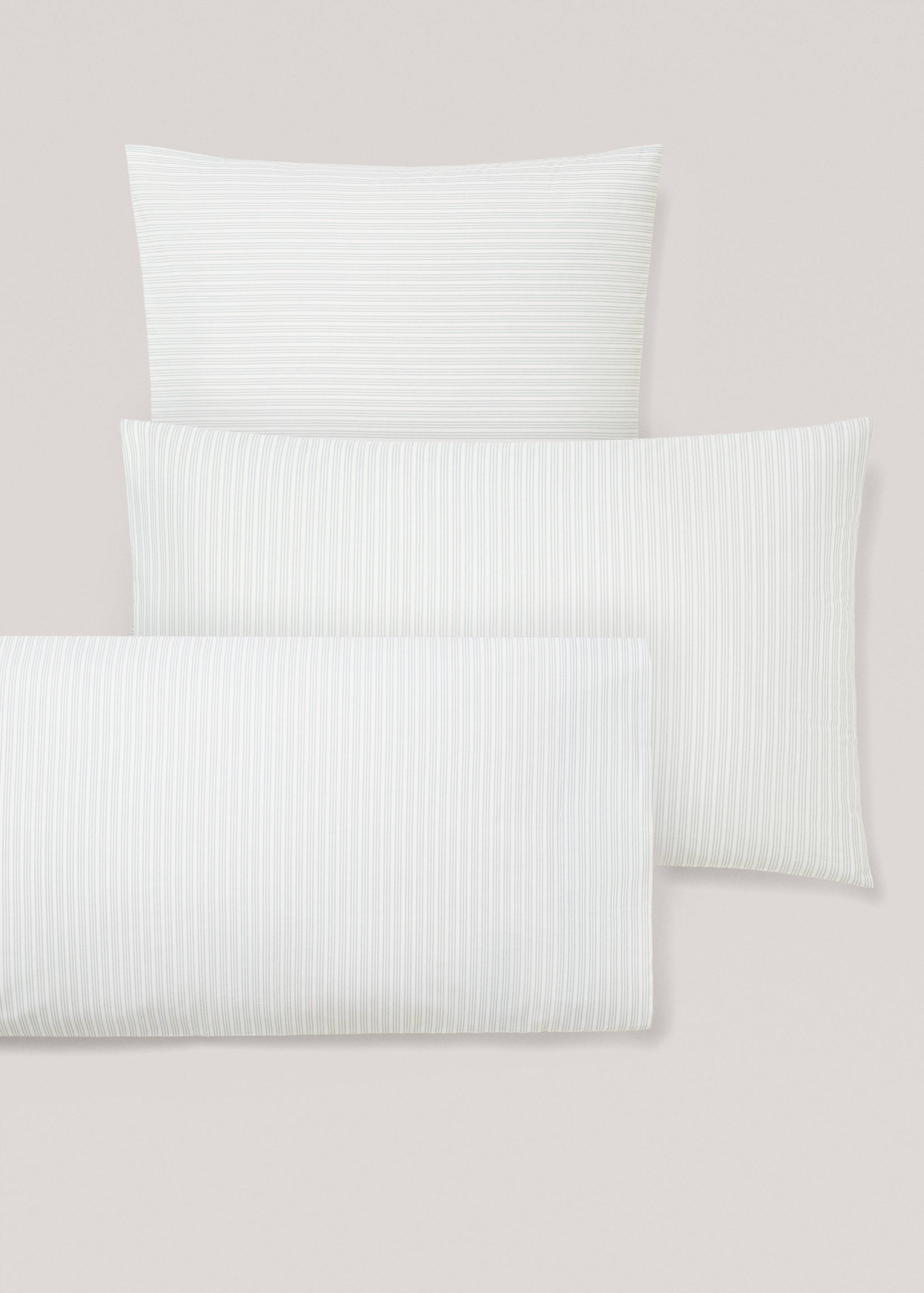 Stripe-print pillow cases 50x75cm - Details of the article 4