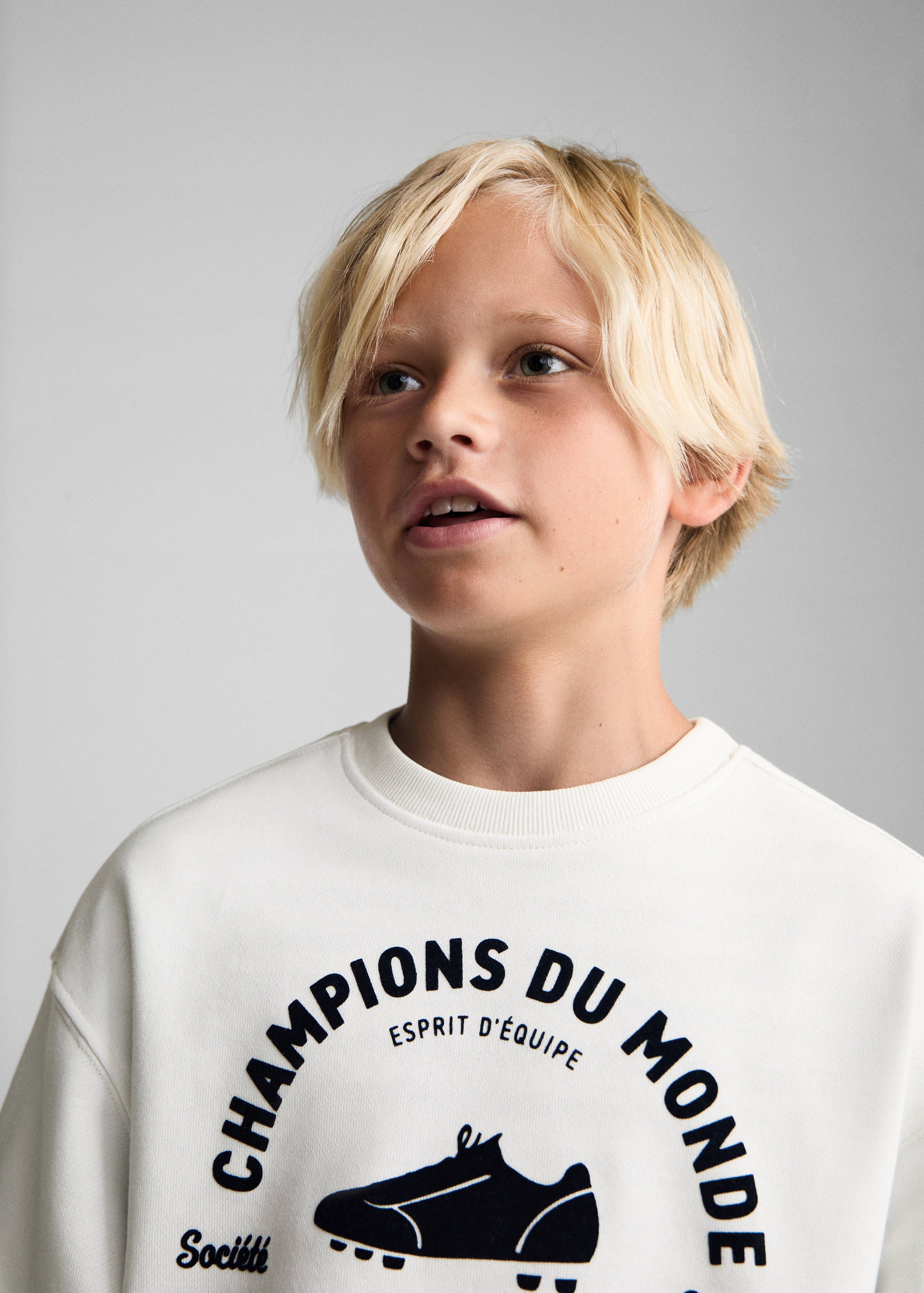 Printed cotton sweatshirt - Details of the article 1