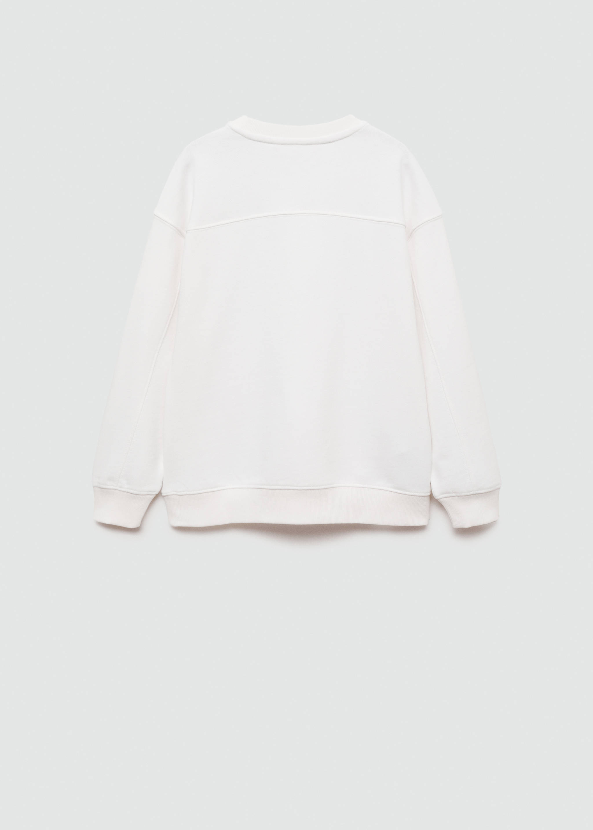 Printed cotton sweatshirt - Reverse of the article