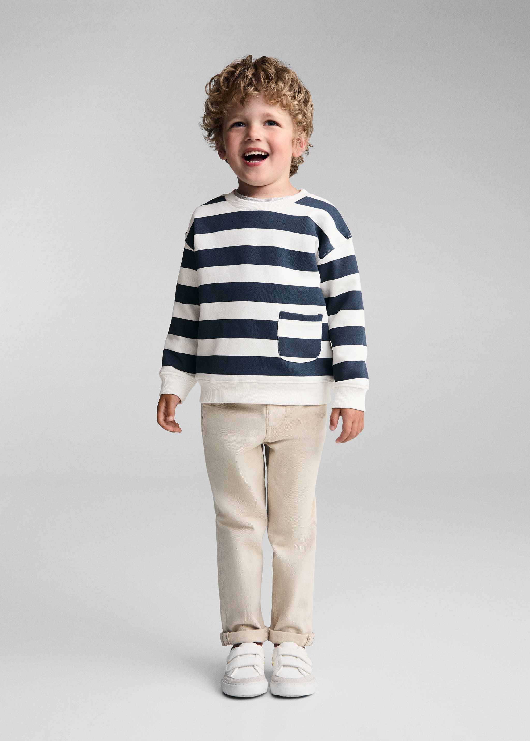 Striped print sweatshirt - General plane