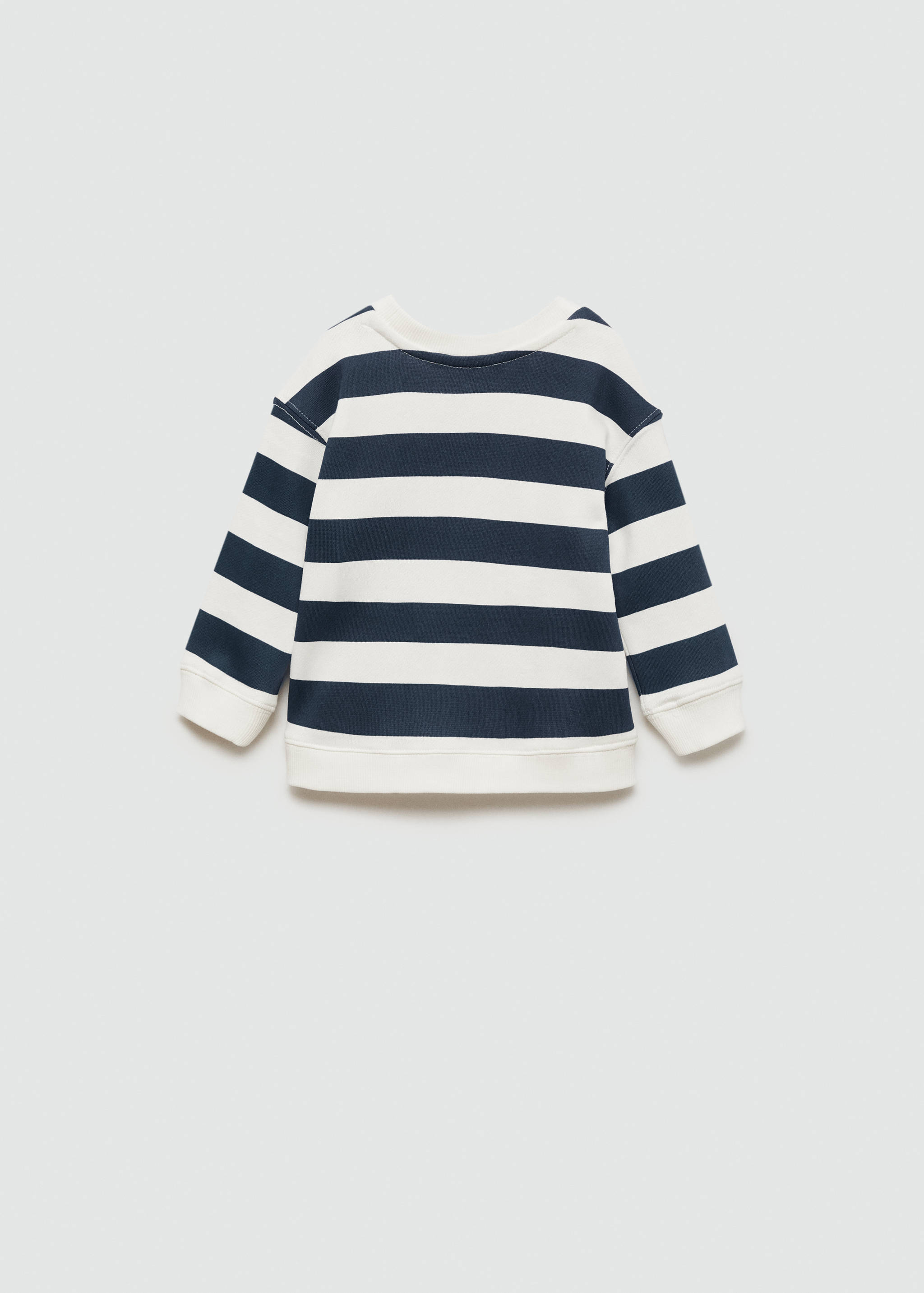 Striped print sweatshirt - Reverse of the article