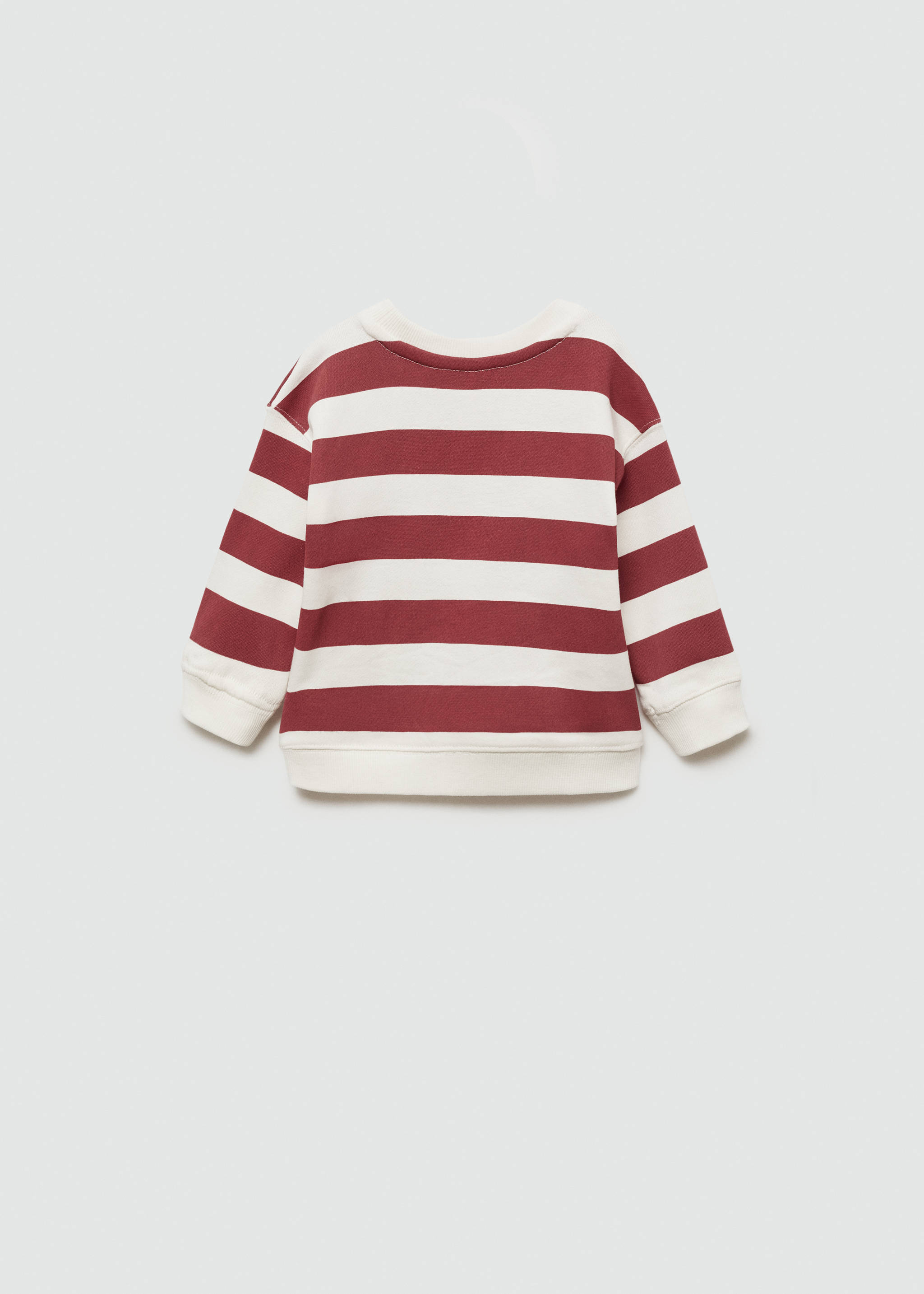 Striped print sweatshirt - Reverse of the article