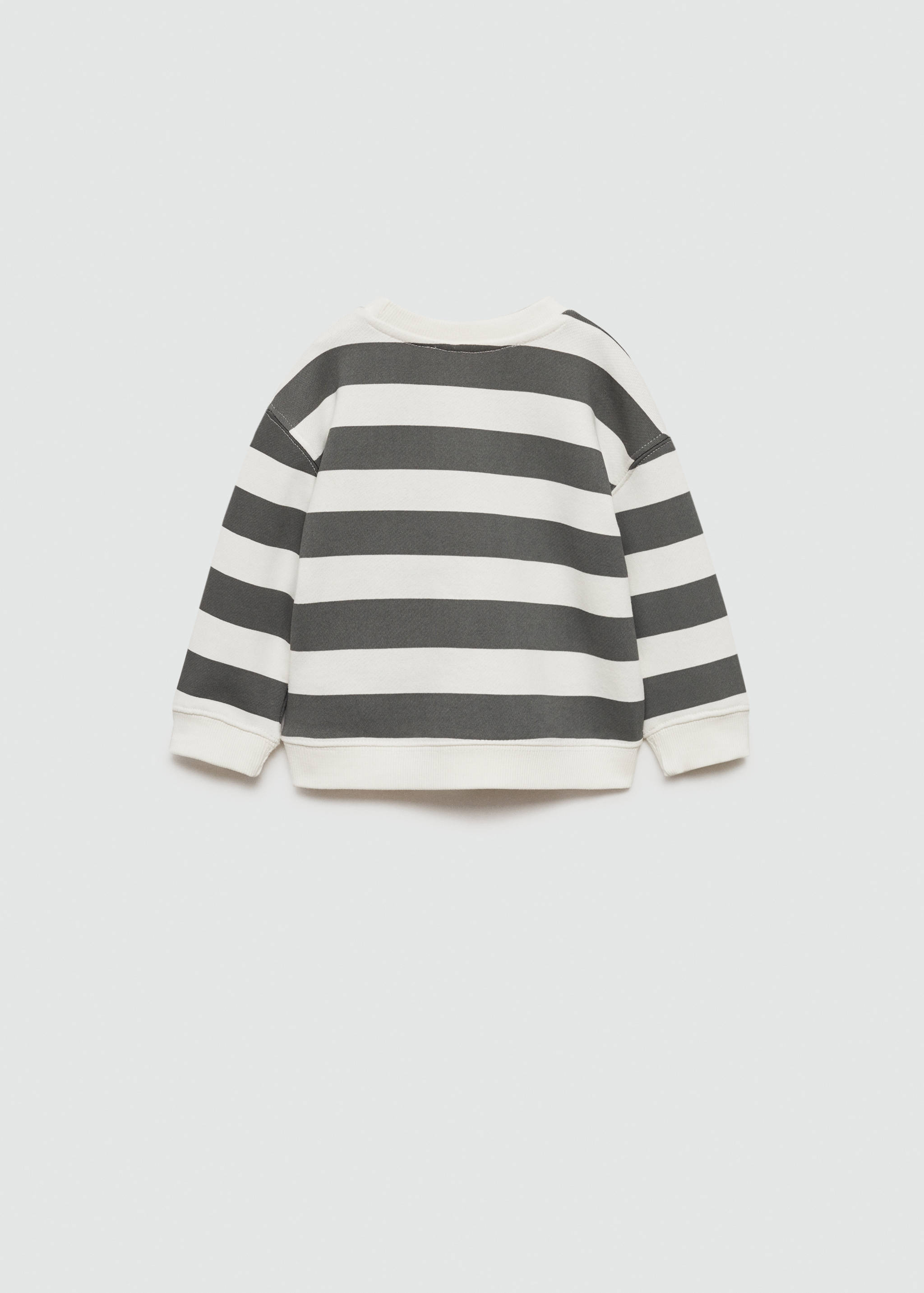 Striped print sweatshirt - Reverse of the article