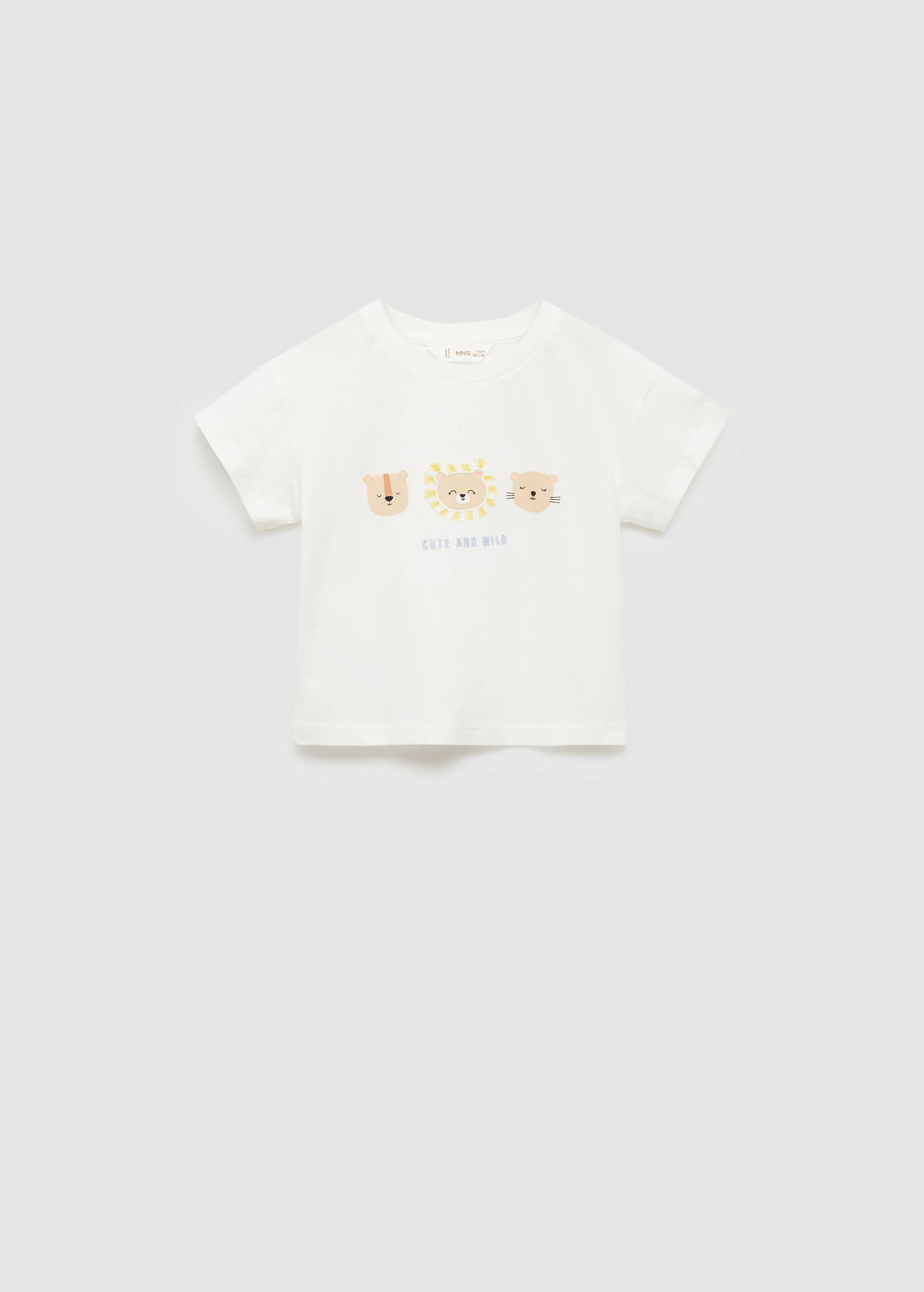 Animal print cotton t-shirt - Article without model