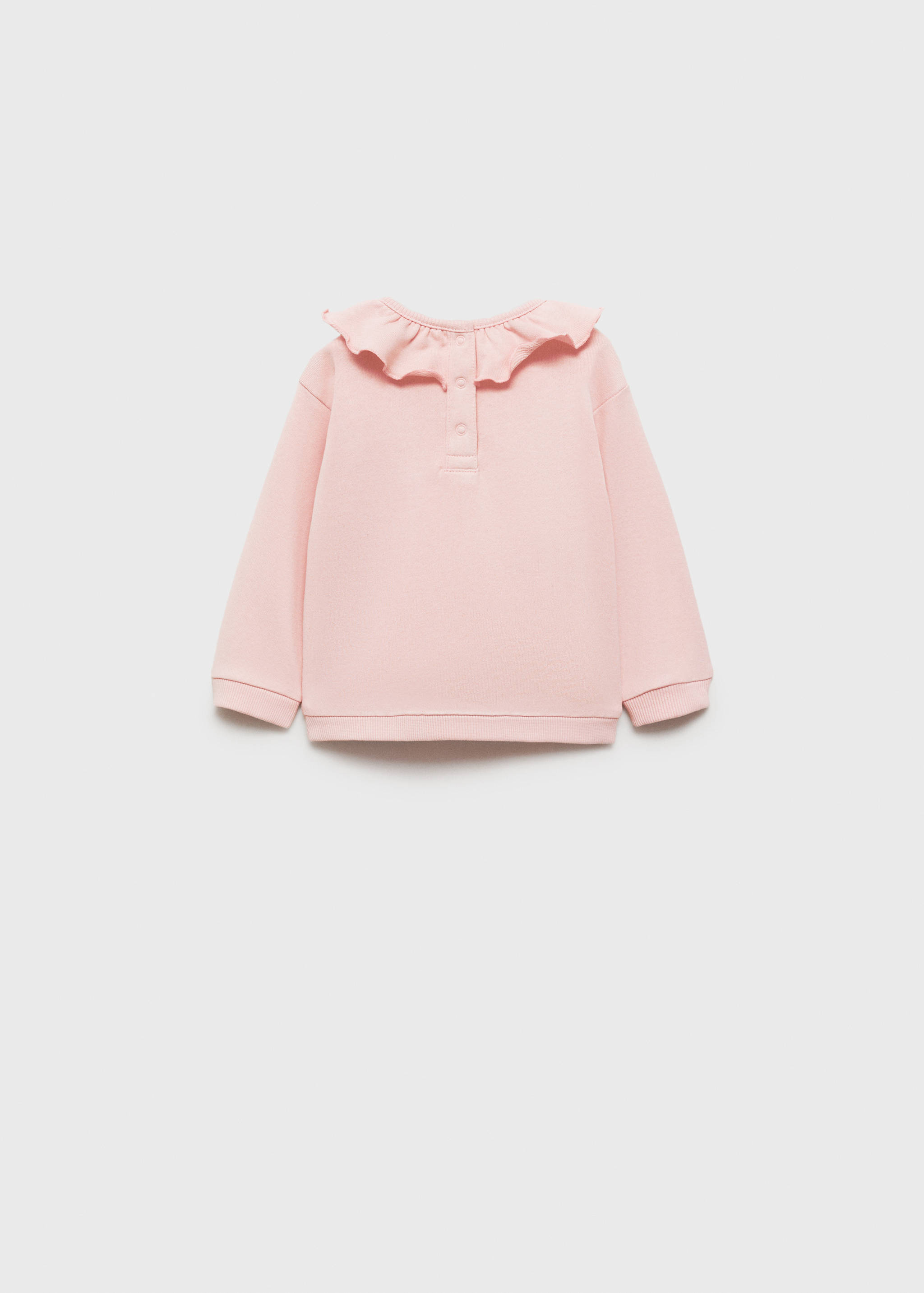 Ruffle cotton sweatshirt - Reverse of the article