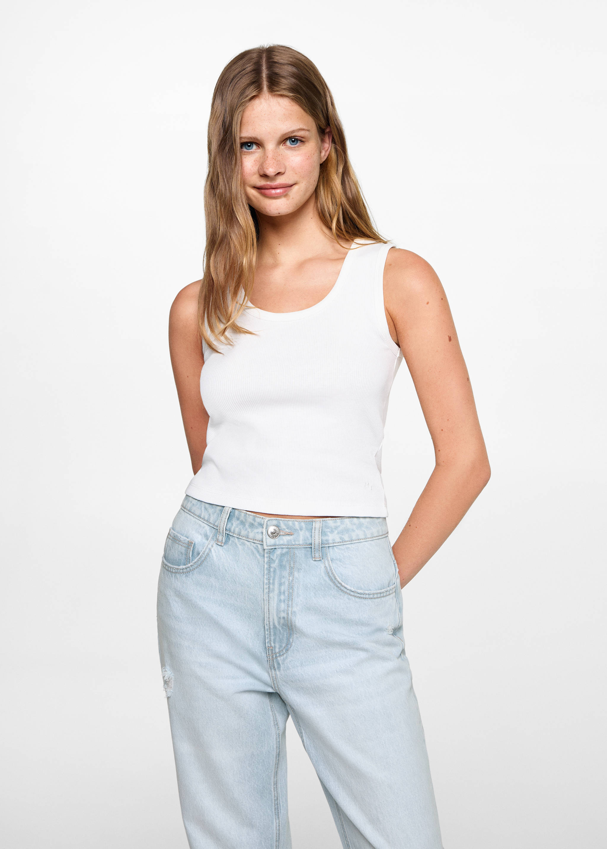 Jeans straight-fit rotos - Detalle del artículo 1