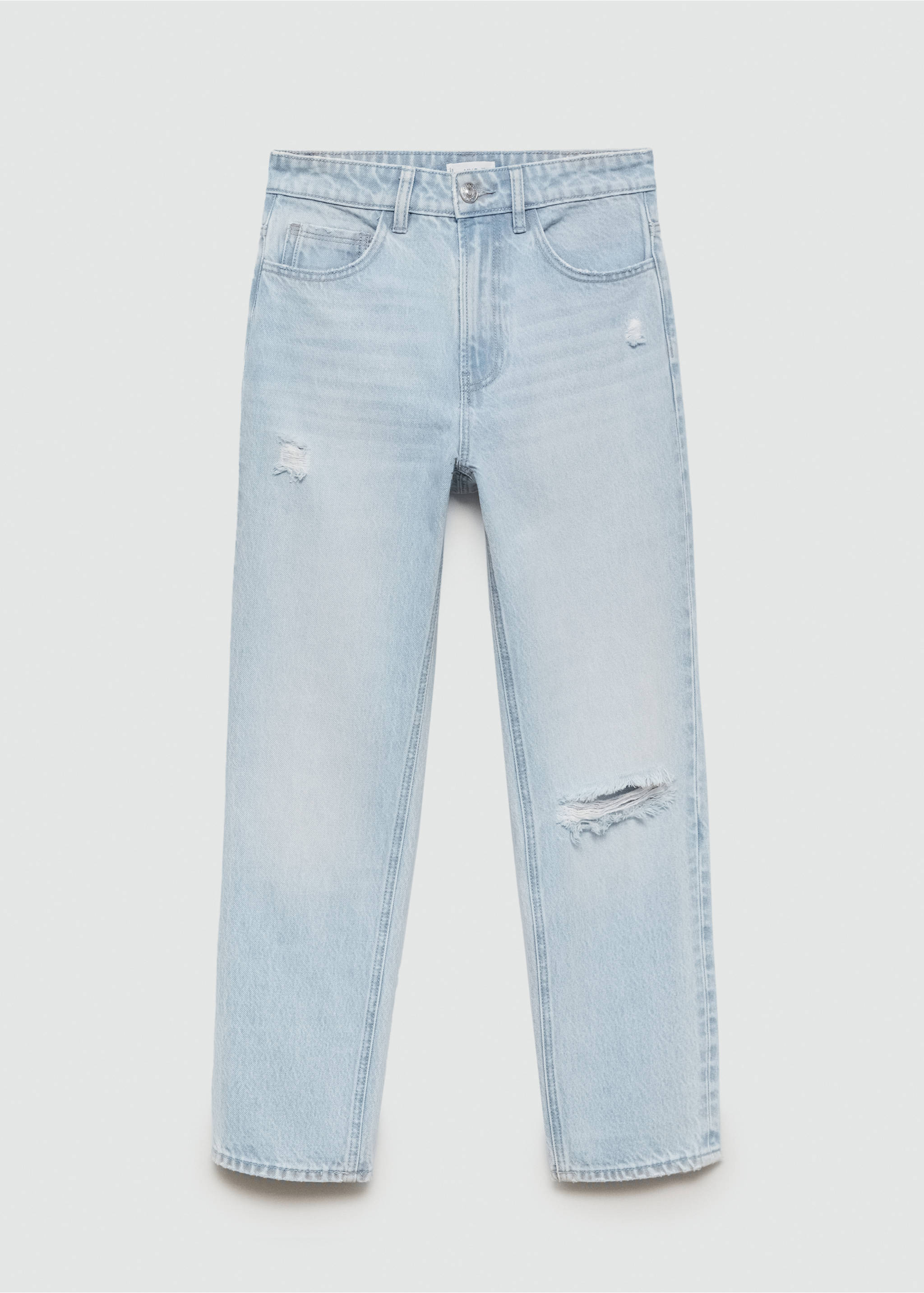 Straight fit farmer szakadásokkal - Termék modell nélkül, Világoskék. Ref: 77014011-00.