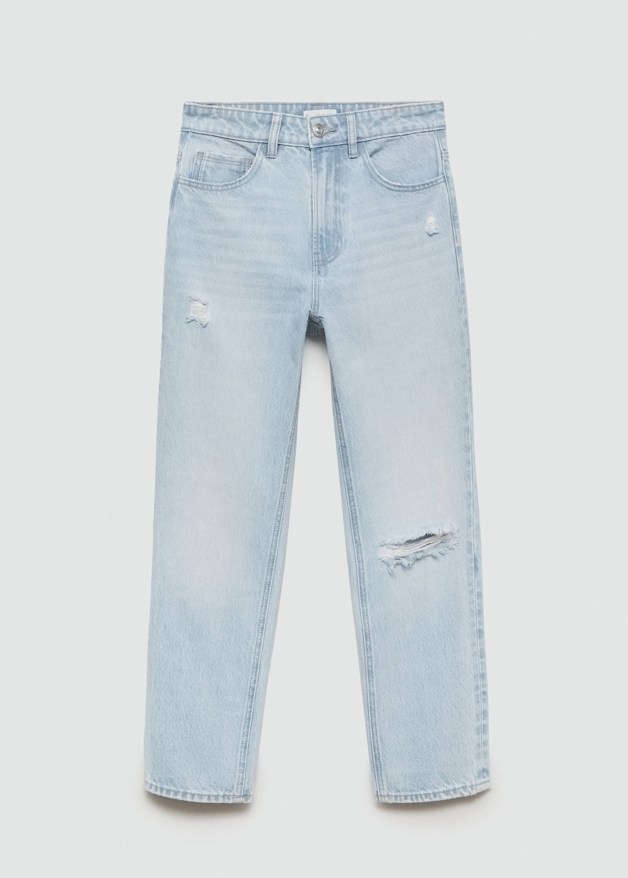 Jeans straight-fit rotos - Artículo sin modelo