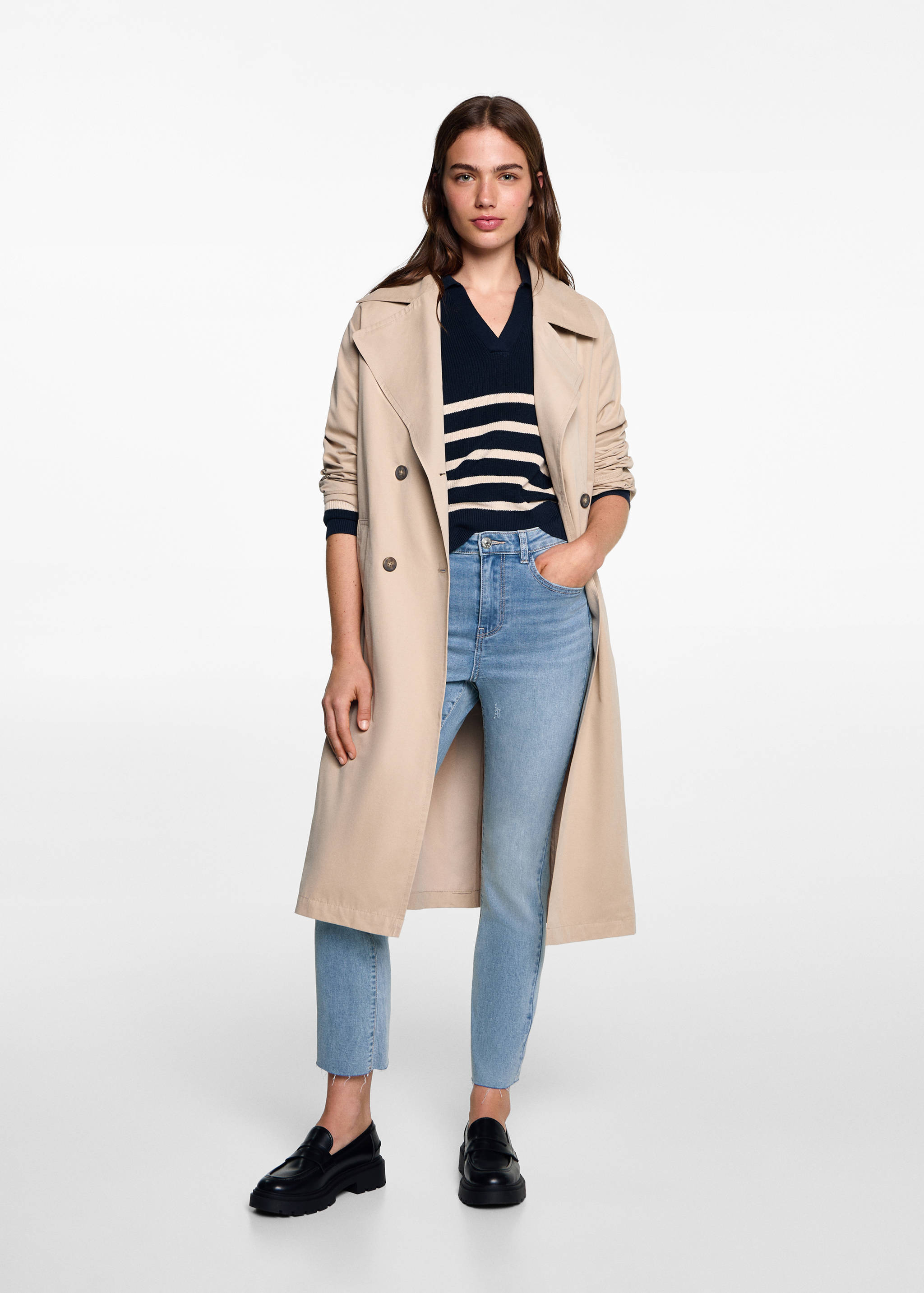 Slim Jeans in Cropped-Länge - Allgemeine Ansicht