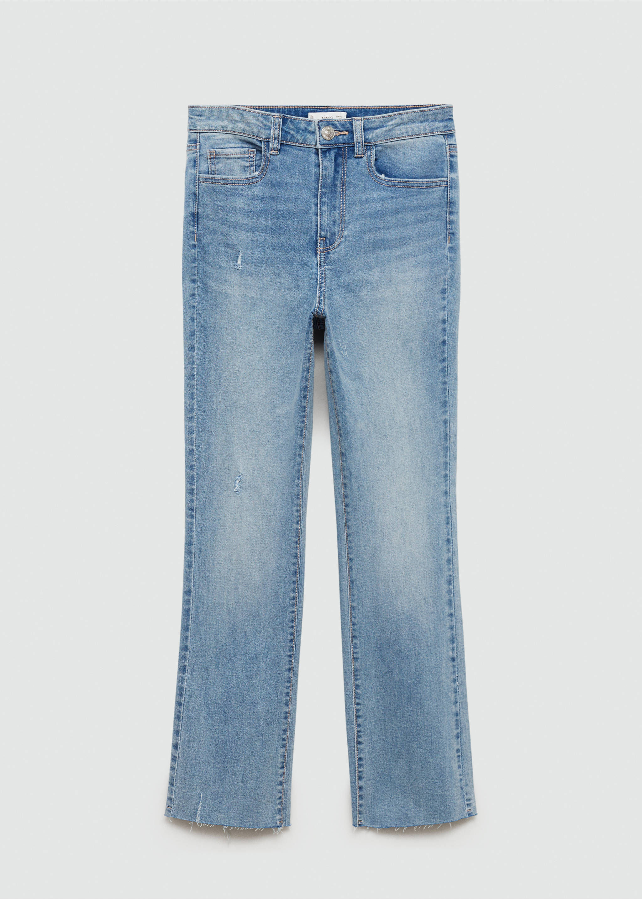 Jeans slim cropped - Article without model, Light Blue. Ref: 77014012-00.
