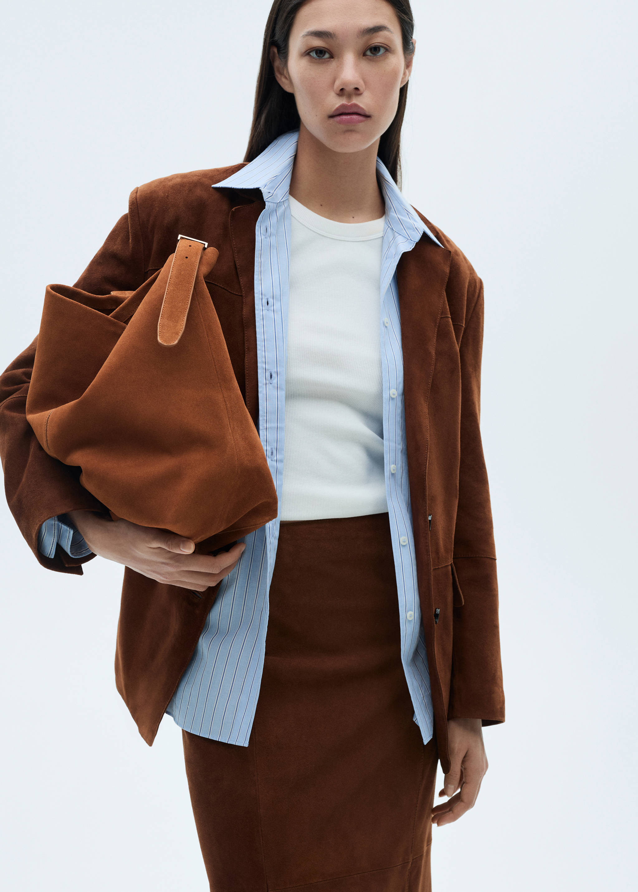 Leren shopper - Overzichtstekening