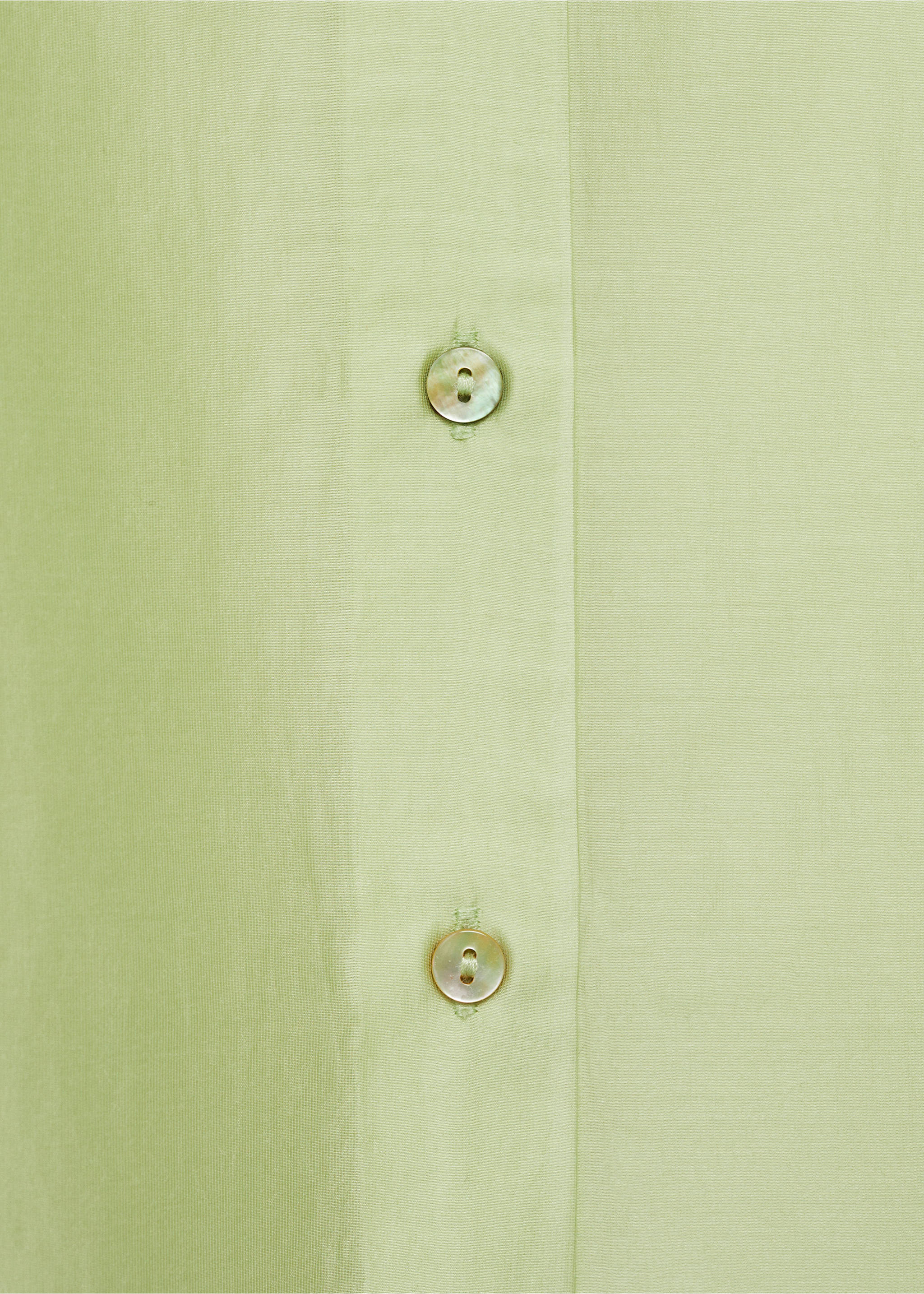 Satin lyocell shirt - Details of the article 0, Green. Ref: 77014023-00.
