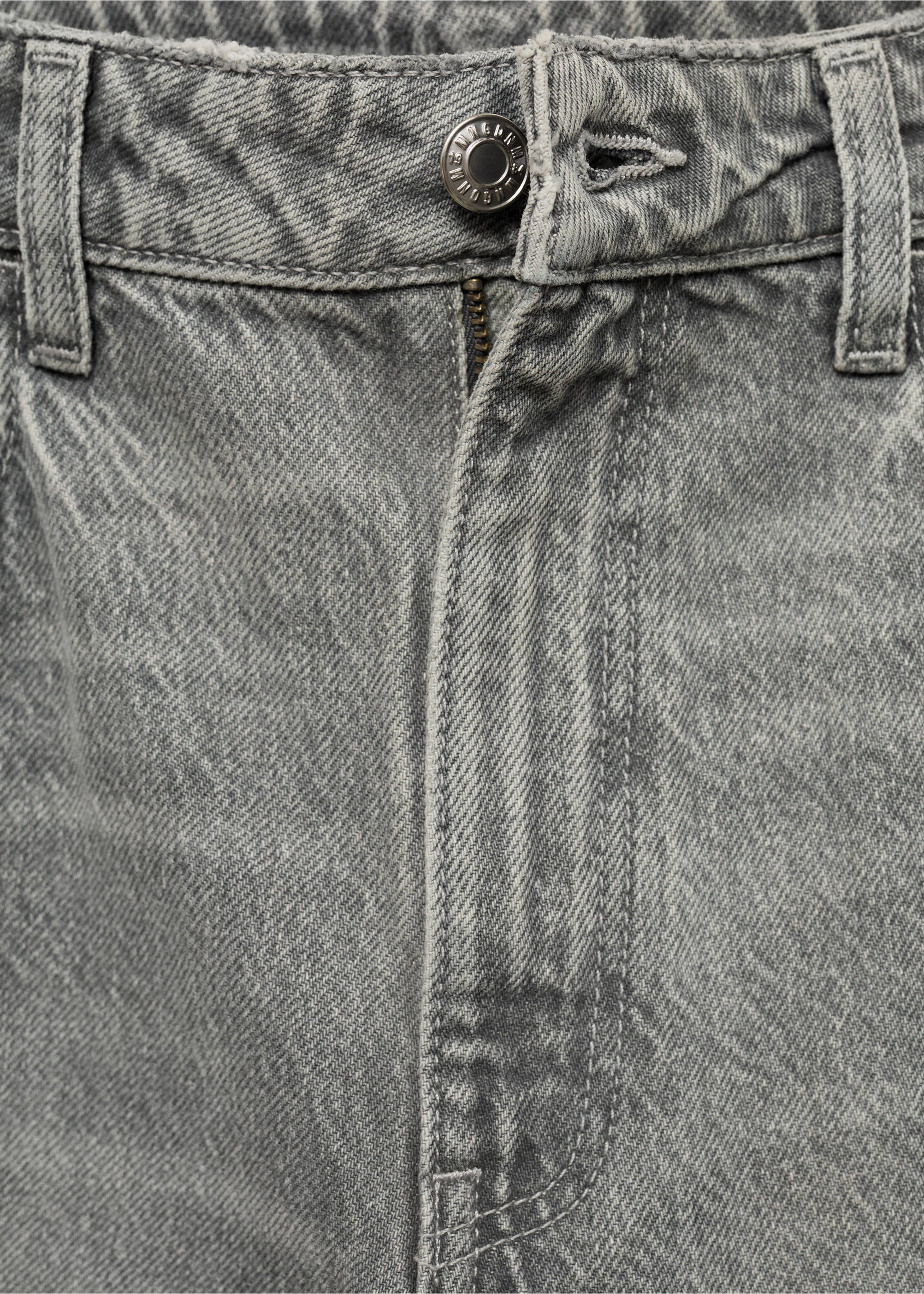 Mom2000 high-waist mom jeans - Detail van het artikel 8, Grijs denim. Ref: 77014024-00.