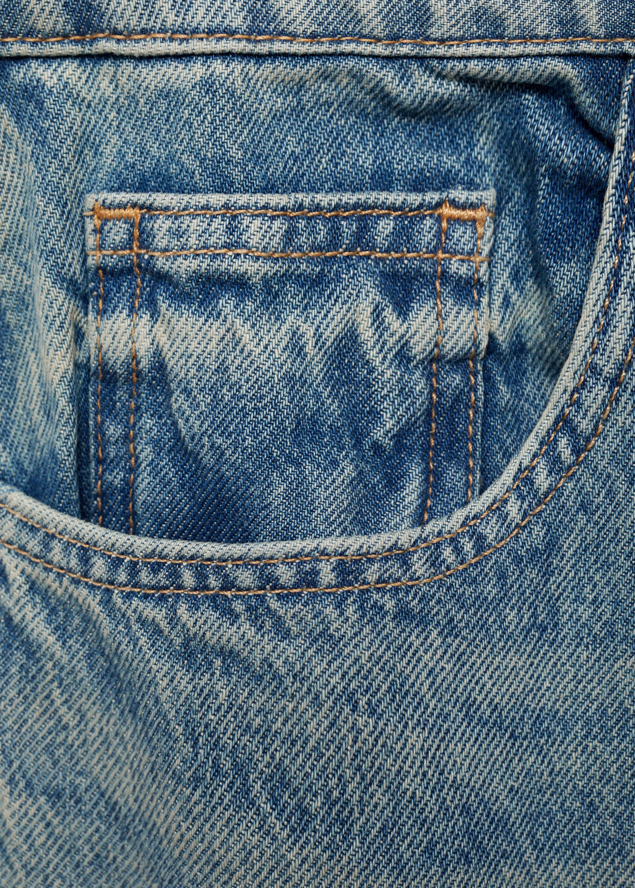 Straight jeans with turn-up - Details of the article 0
