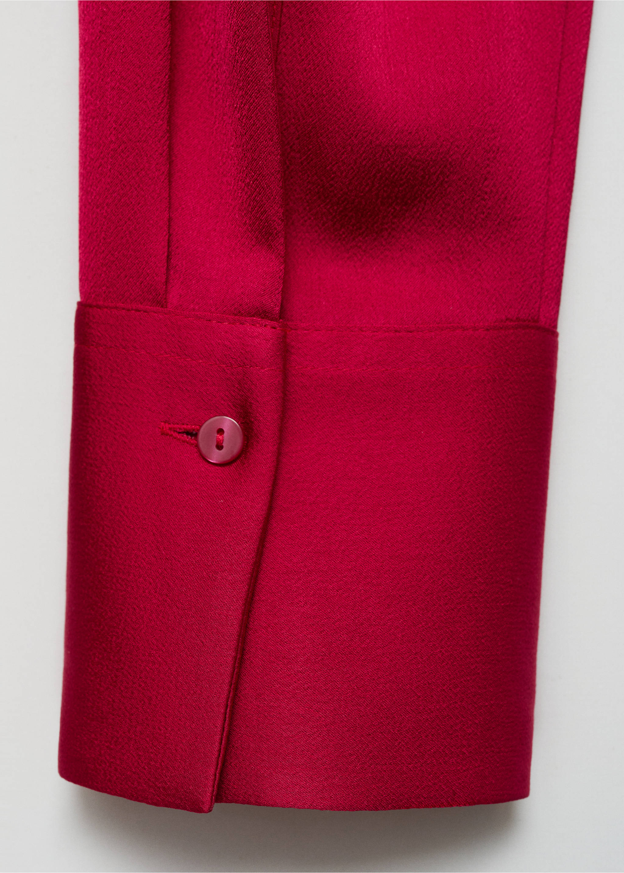 Satin finish flowy shirt - Details of the article 0, Fuchsia. Ref: 77014032-00.