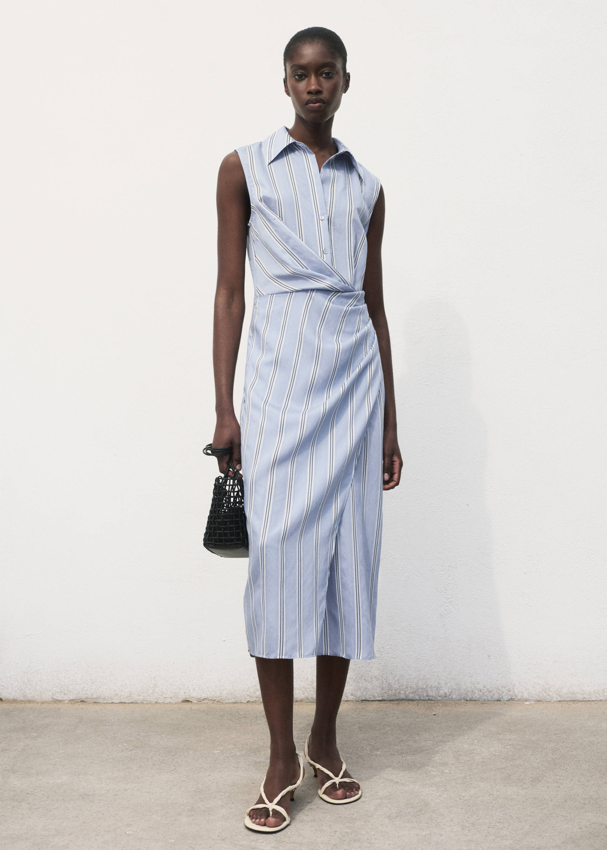 Draped shirt dress - General plane