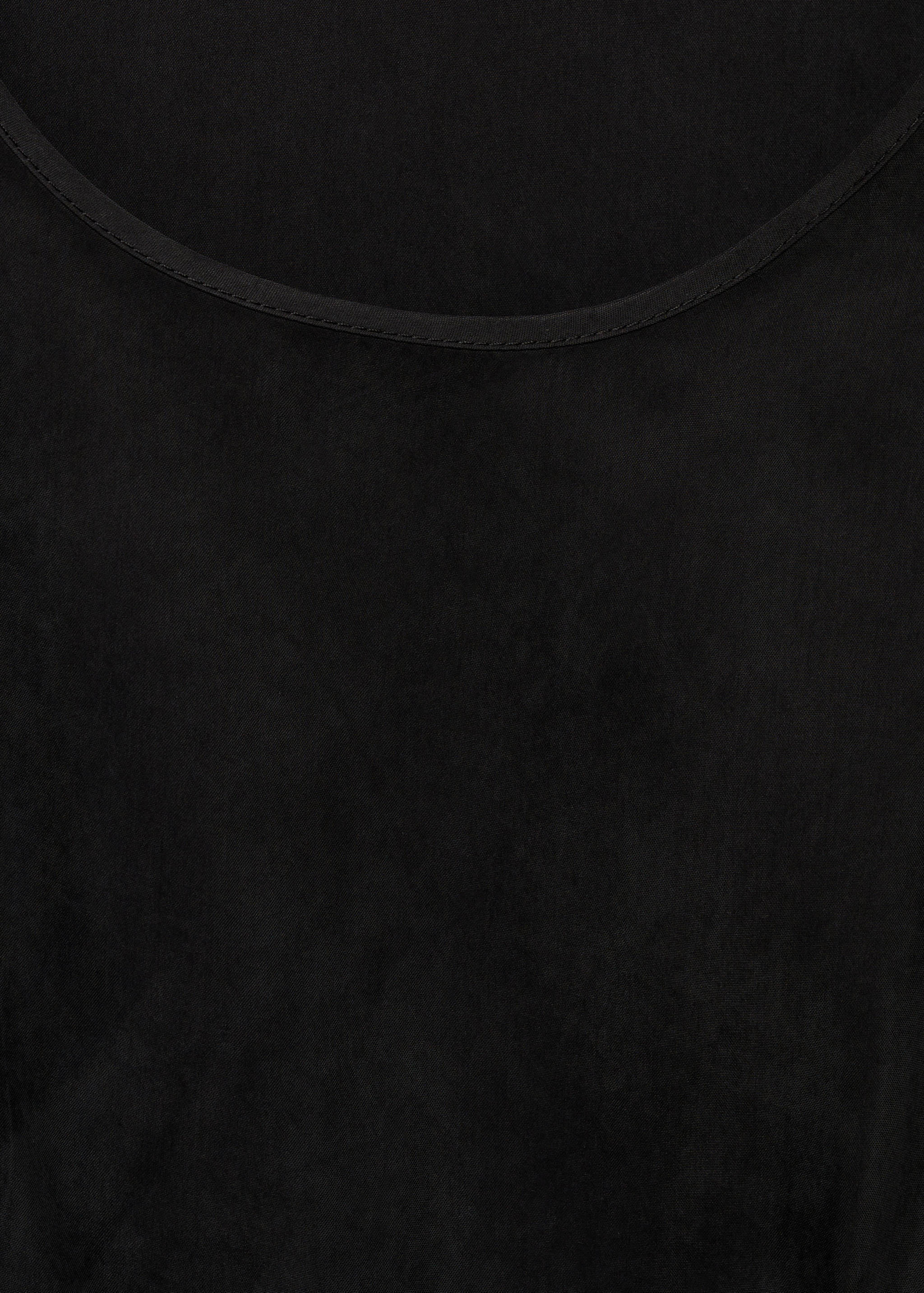 Cupro dress with side knot - Details of the article 0