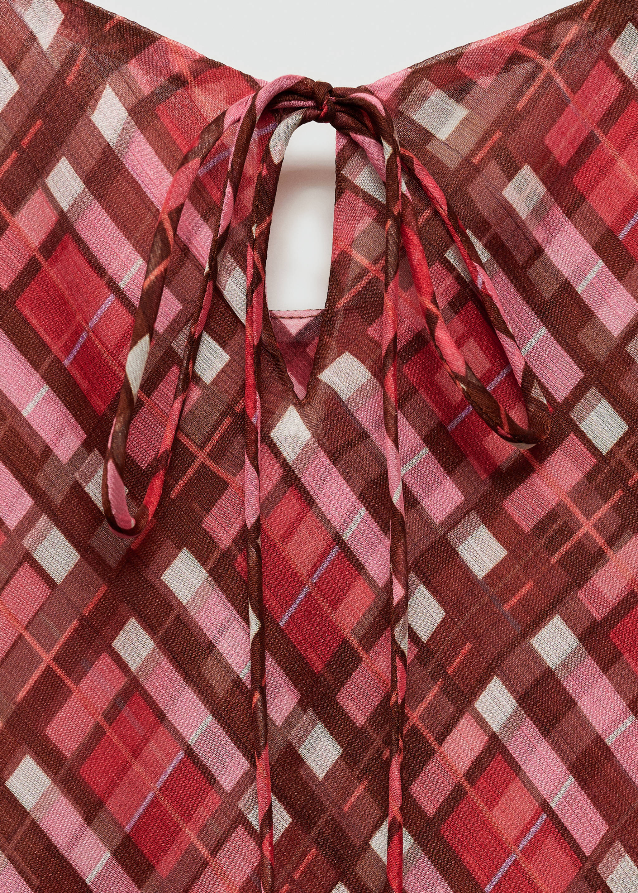 Check long dress - Details of the article 8