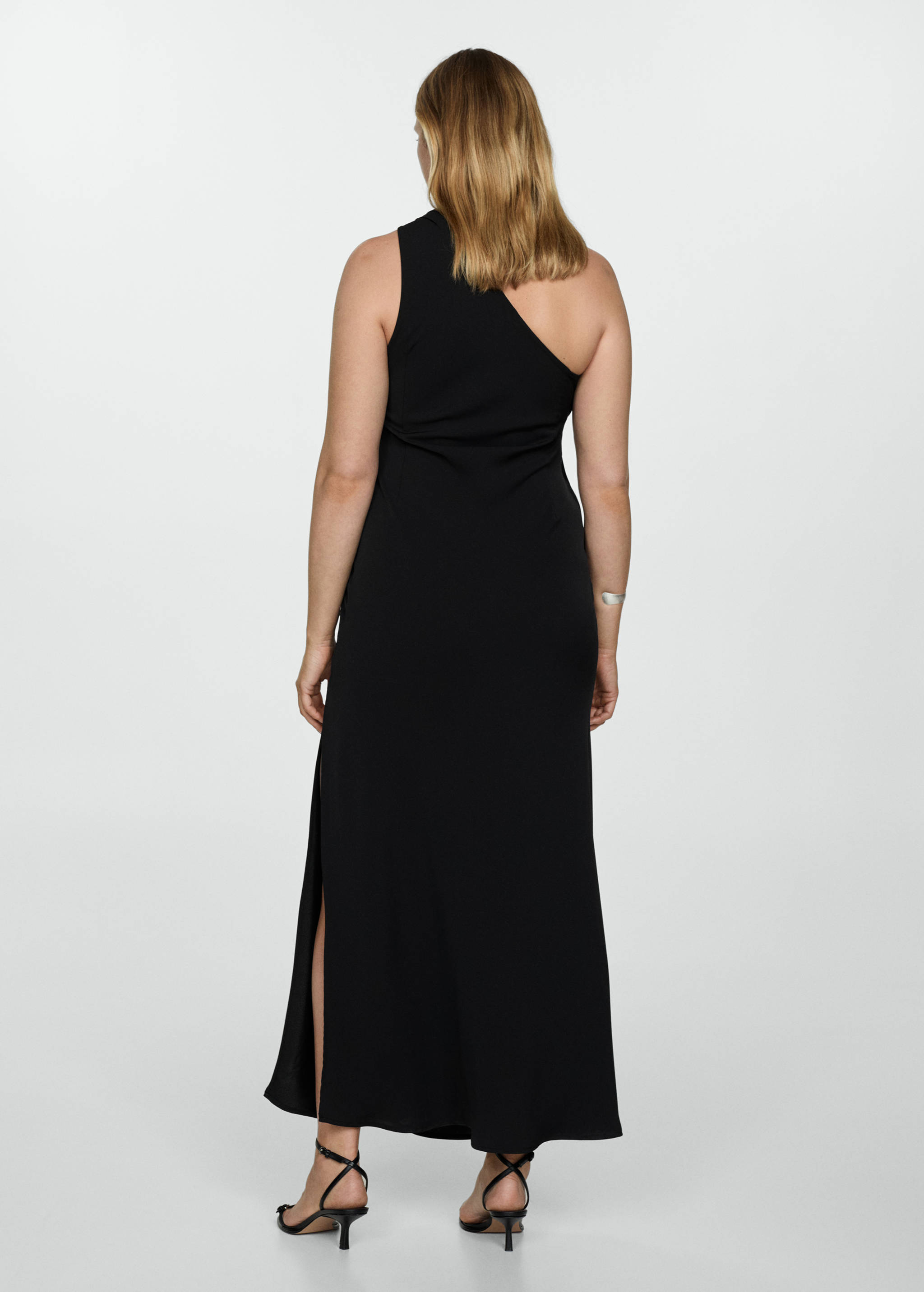 Robe asymétrique détails drapés - Verso de l’article