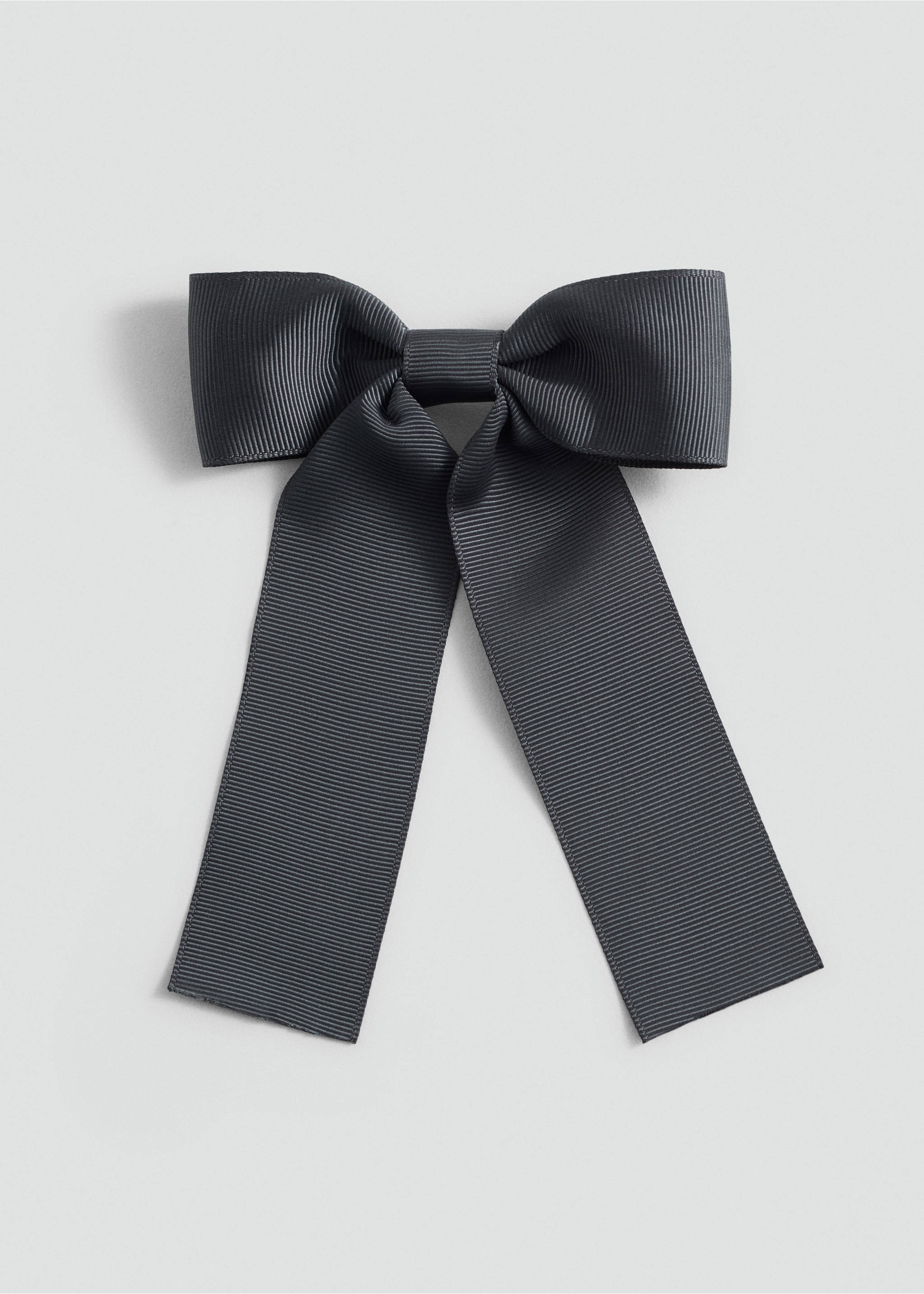 Bow hairclip - Article without model, Grey. Ref: 77014053-00.
