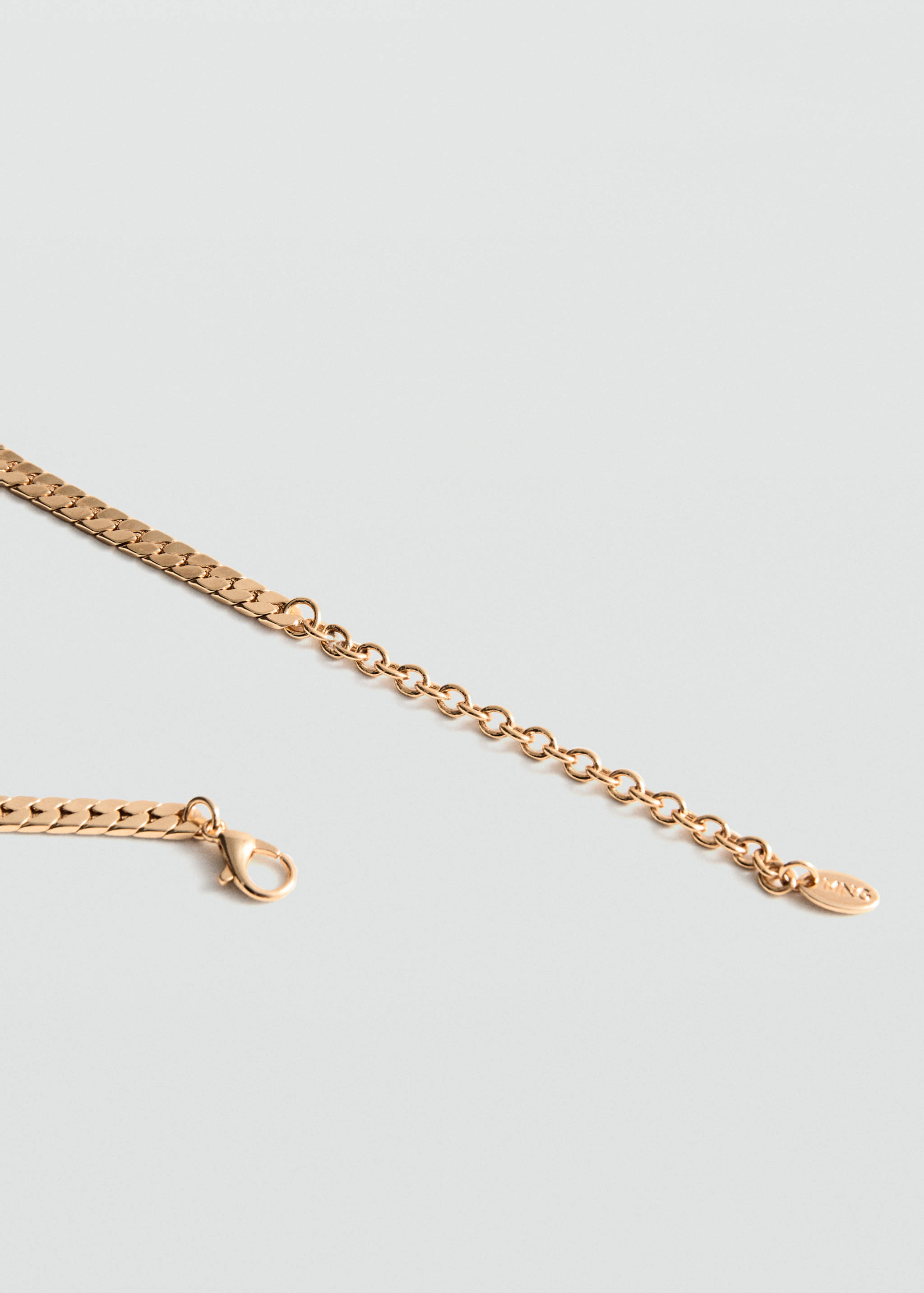Flat chain necklace - Medium plane
