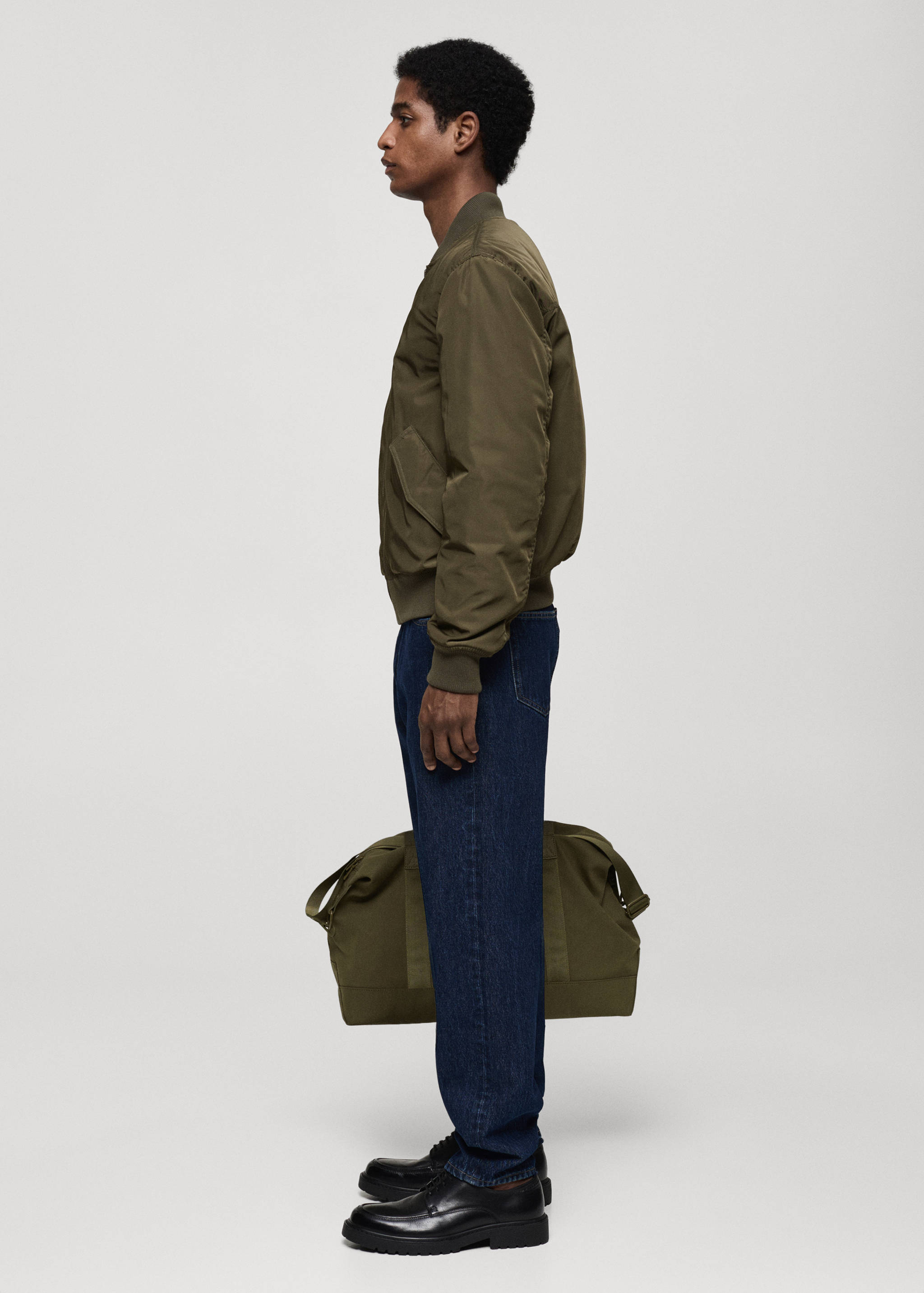 Quilted water-repellent bomber jacket - Details of the article 2