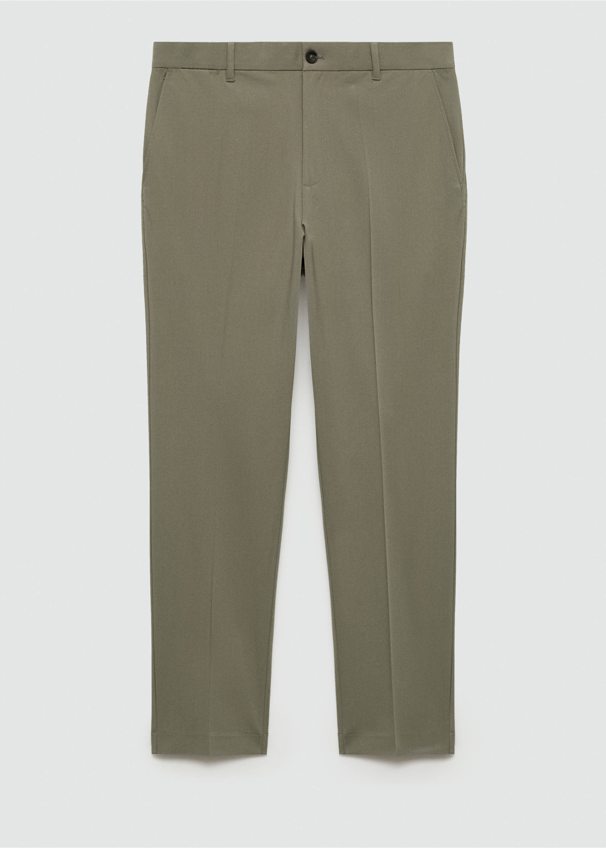 Pantalon slim-fit comfort stretch - Article sans modèle, Vert pastel. Ref: 77014436-00.