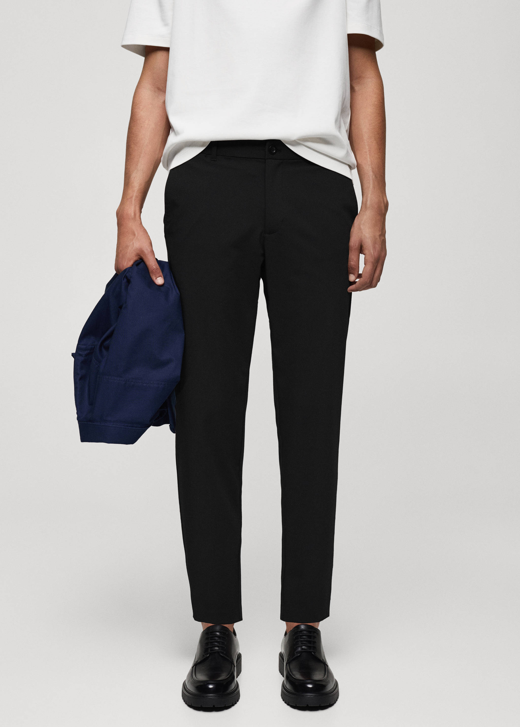 Pantalon slim-fit comfort stretch - Plan moyen
