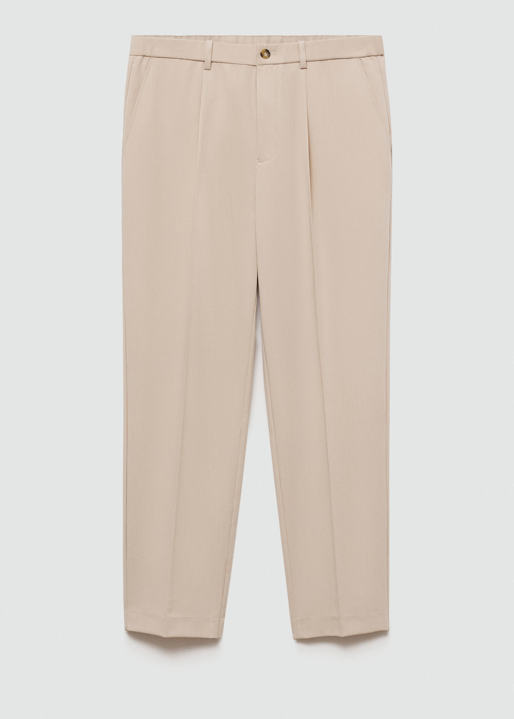 Fließende Regular Fit-Bundfaltenhose - Artikel ohne Model