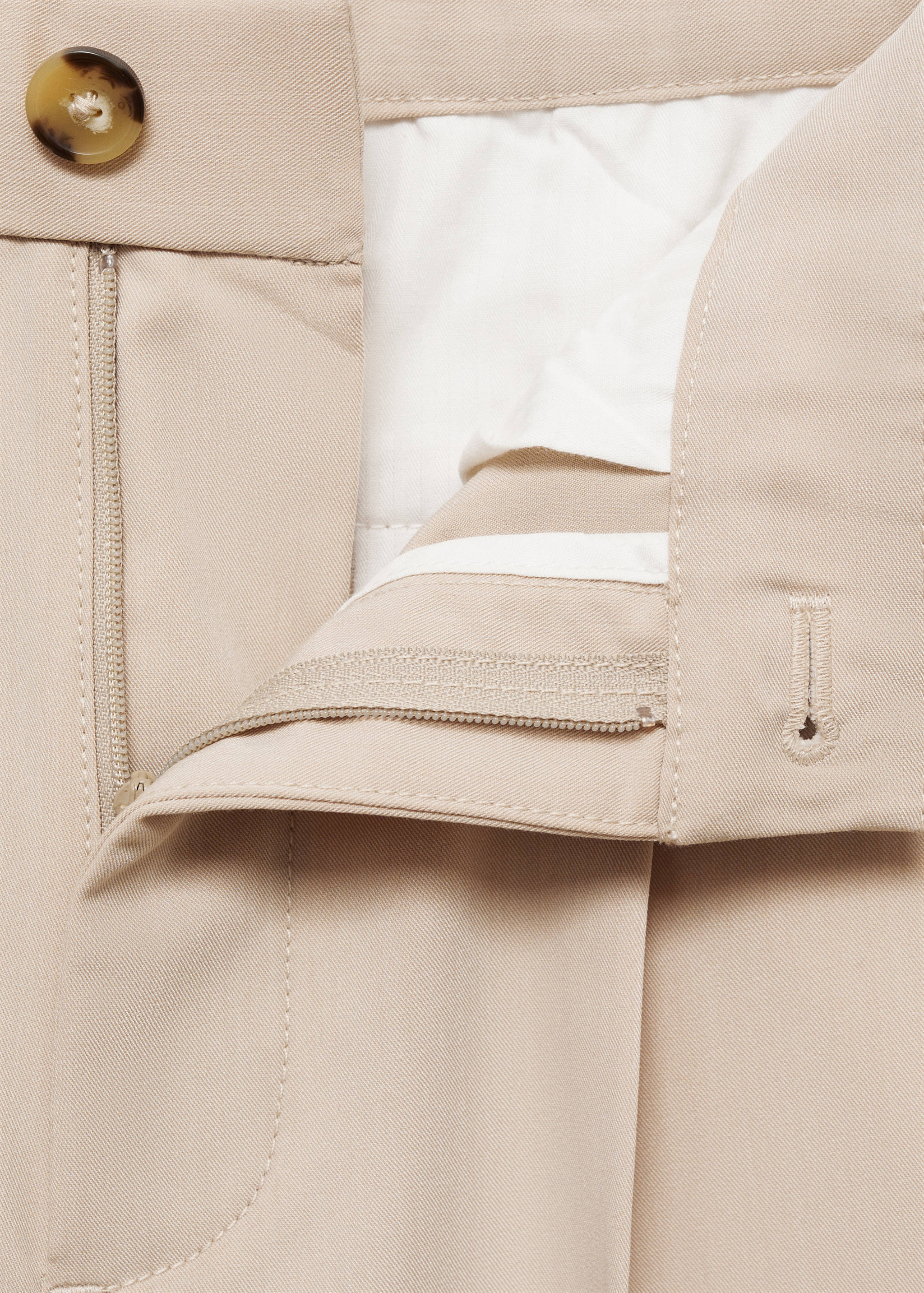 Fließende Regular Fit-Bundfaltenhose - Detail des Artikels 8