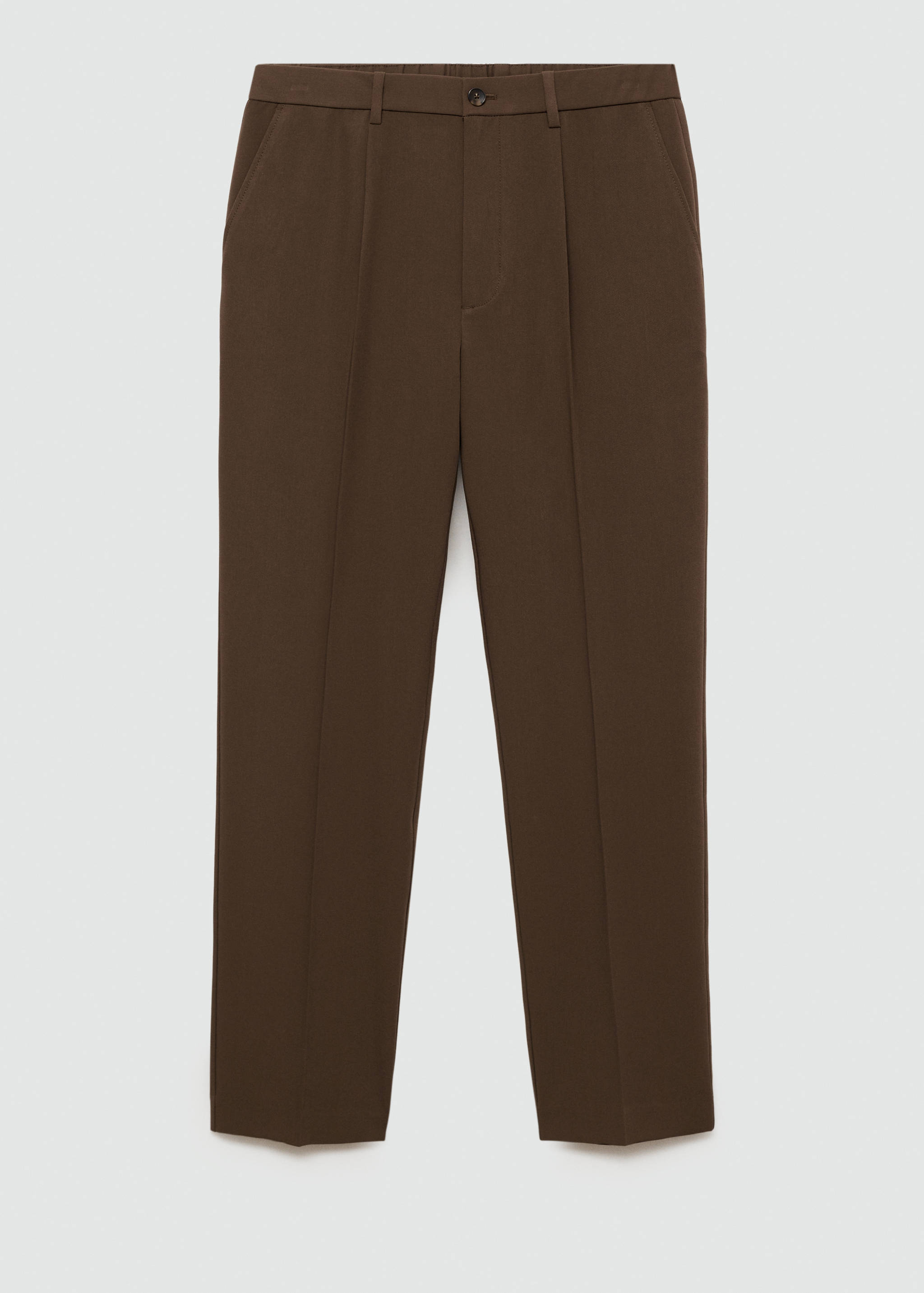 Fließende Regular Fit-Bundfaltenhose - Artikel ohne Model