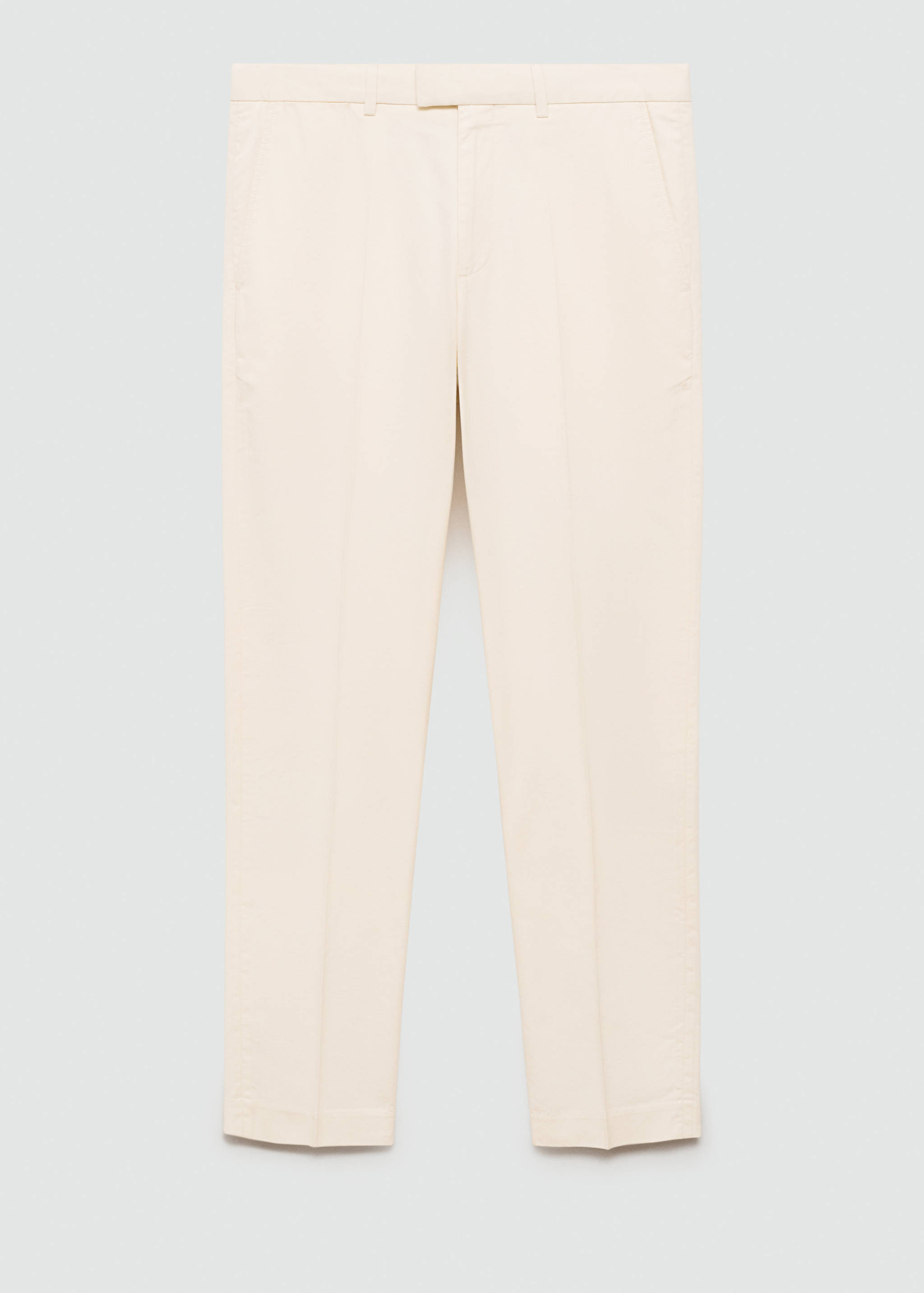 Regular-fit tencel cotton trousers - Article without model