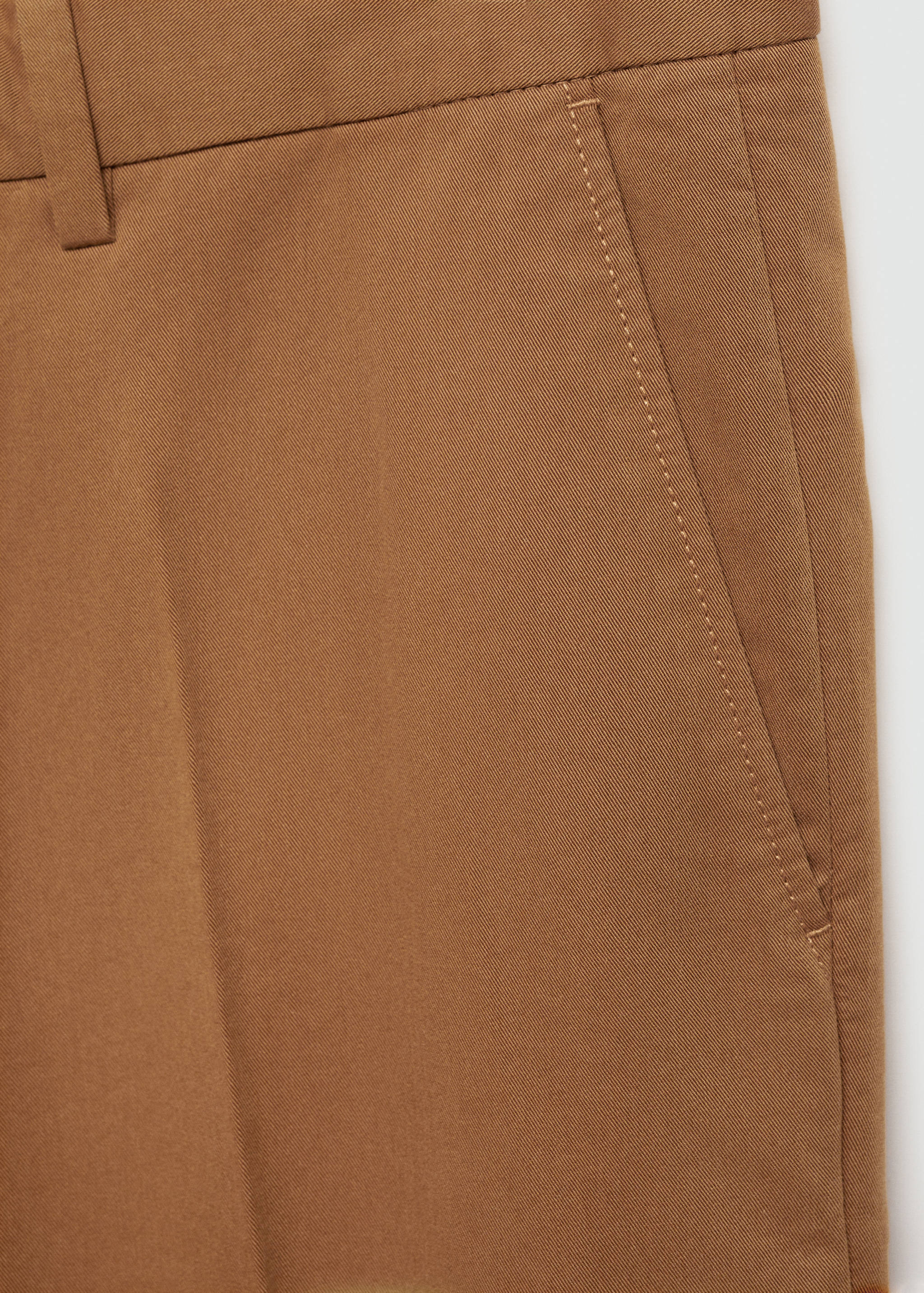 Regular-fit tencel cotton trousers - Details of the article 0