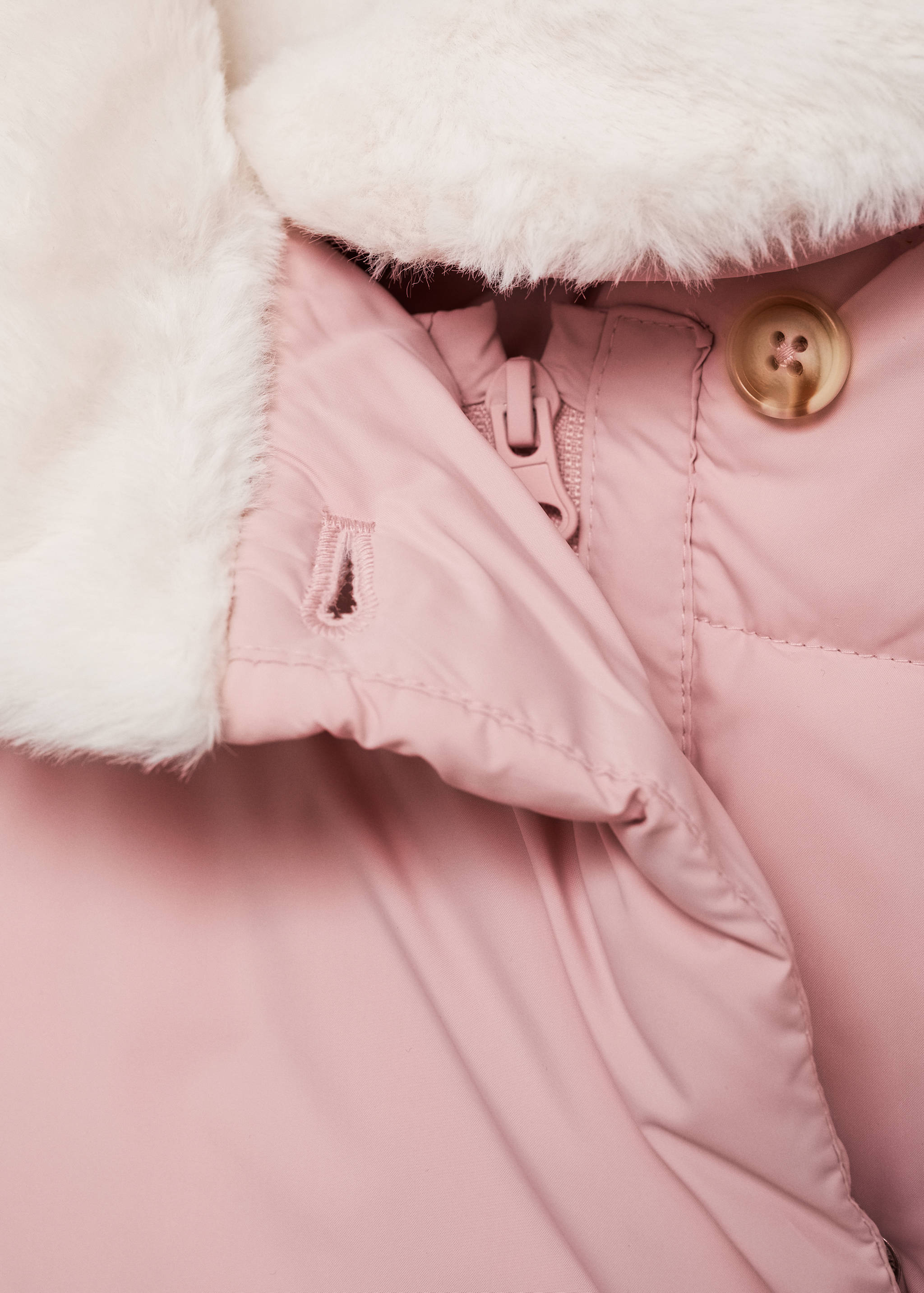 Fur collar puffer coat - Details of the article 8