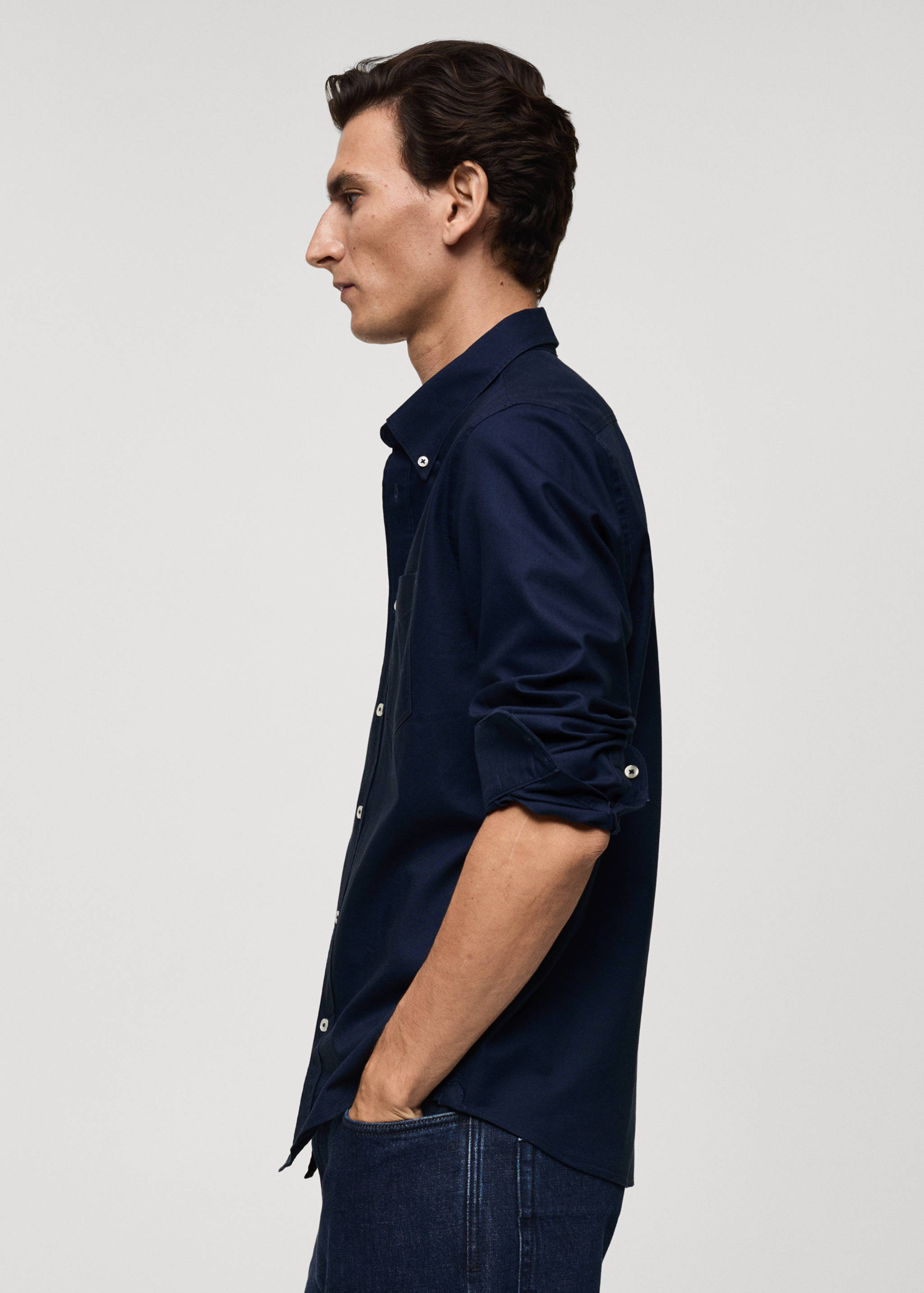 Regular Fit-Hemd aus Oxfordgewebe - Detail des Artikels 2