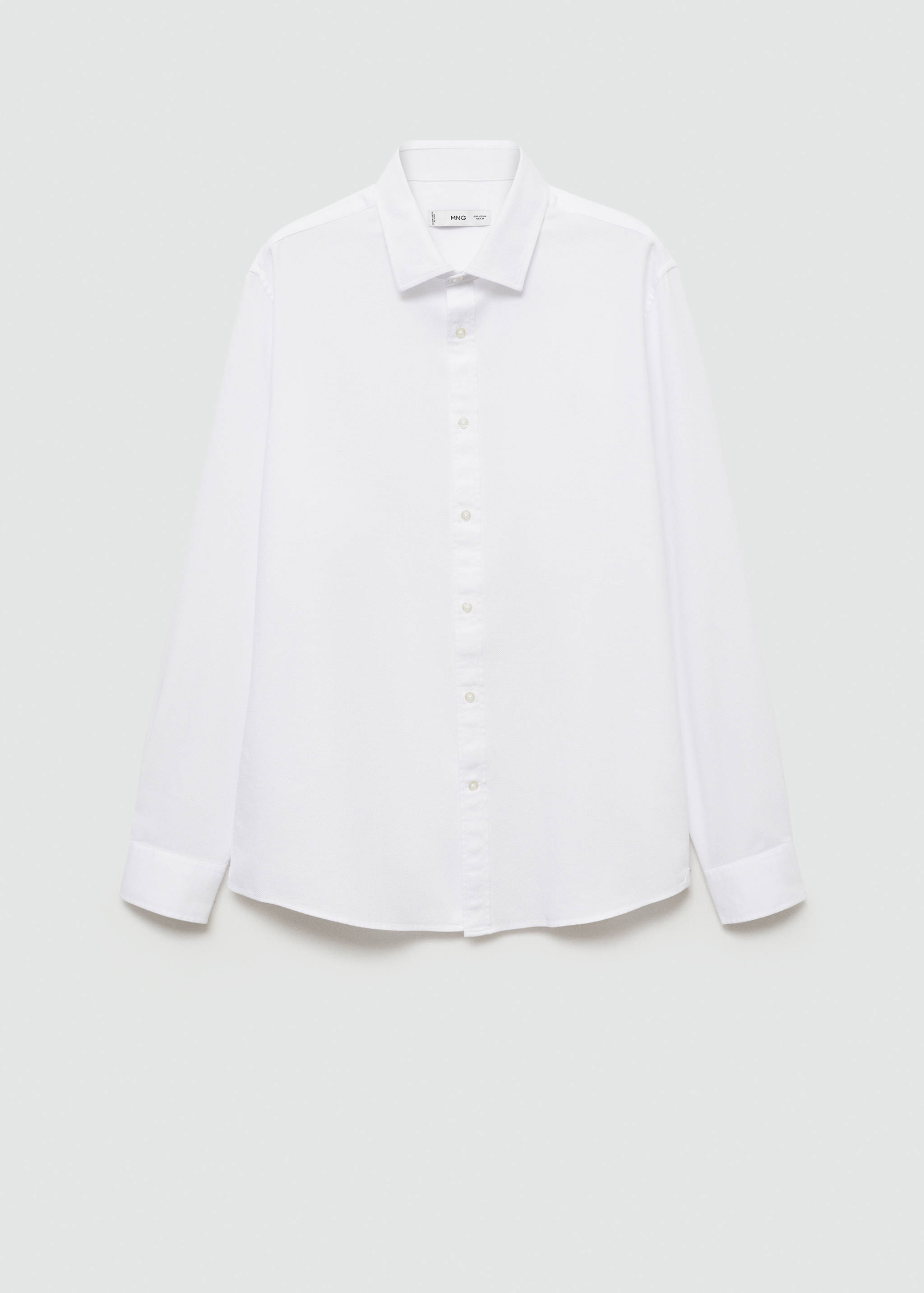 Strukturiertes Regular Fit-Hemd aus 100 % Baumwolle - Artikel ohne Model