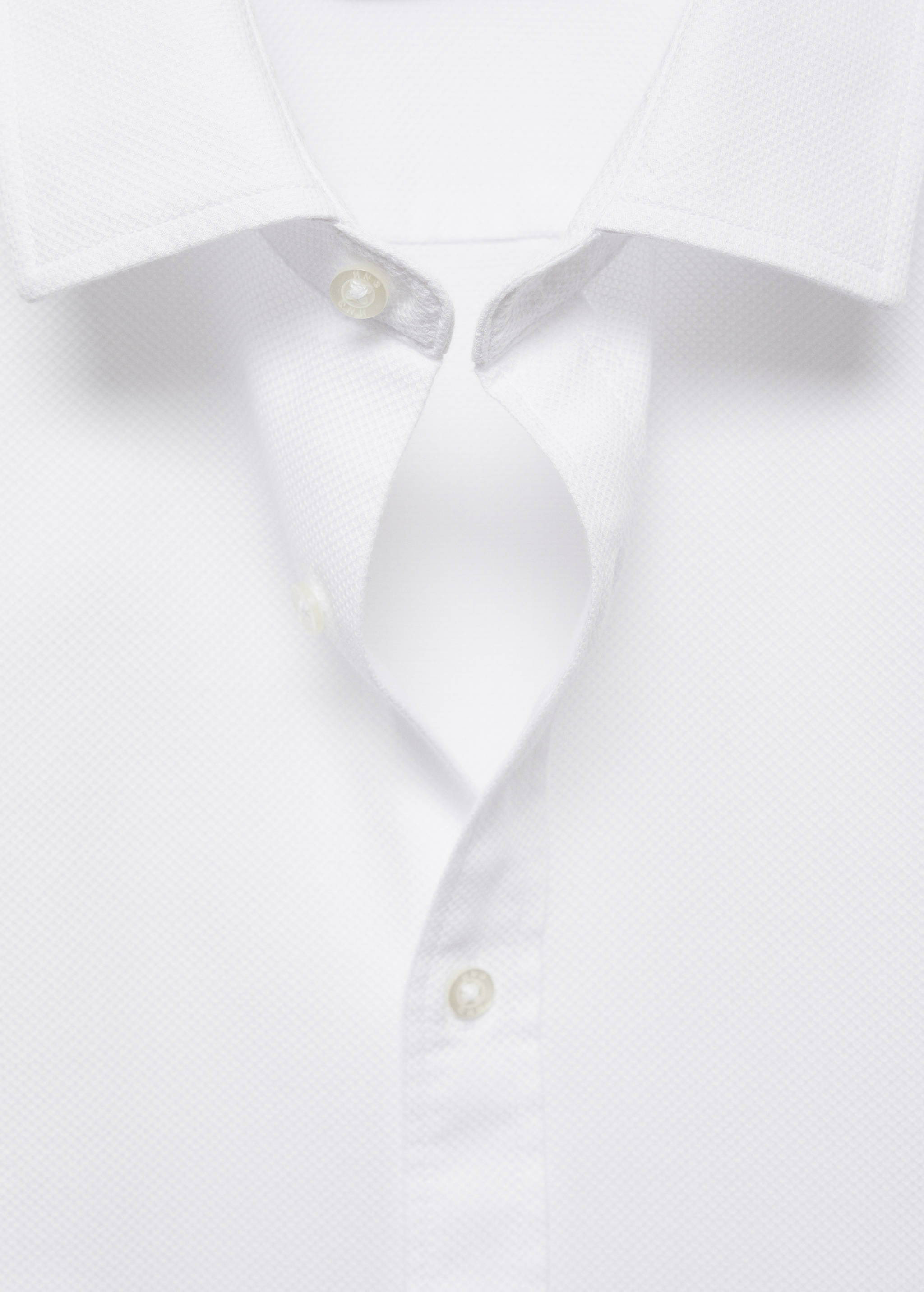 Strukturiertes Regular Fit-Hemd aus 100 % Baumwolle - Detail des Artikels 8